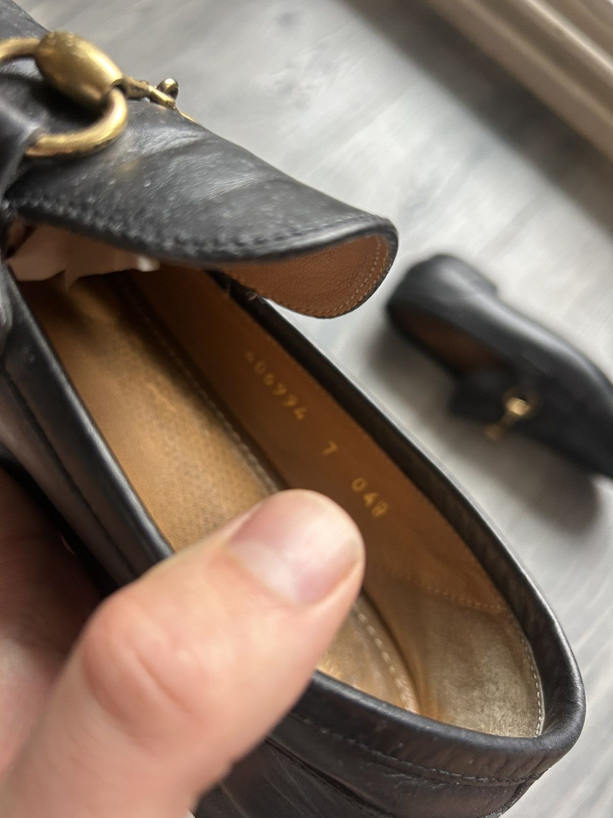 Gucci Black Horsebit Loafers in Leather Size US 7 / EU 40 - 4 Thumbnail