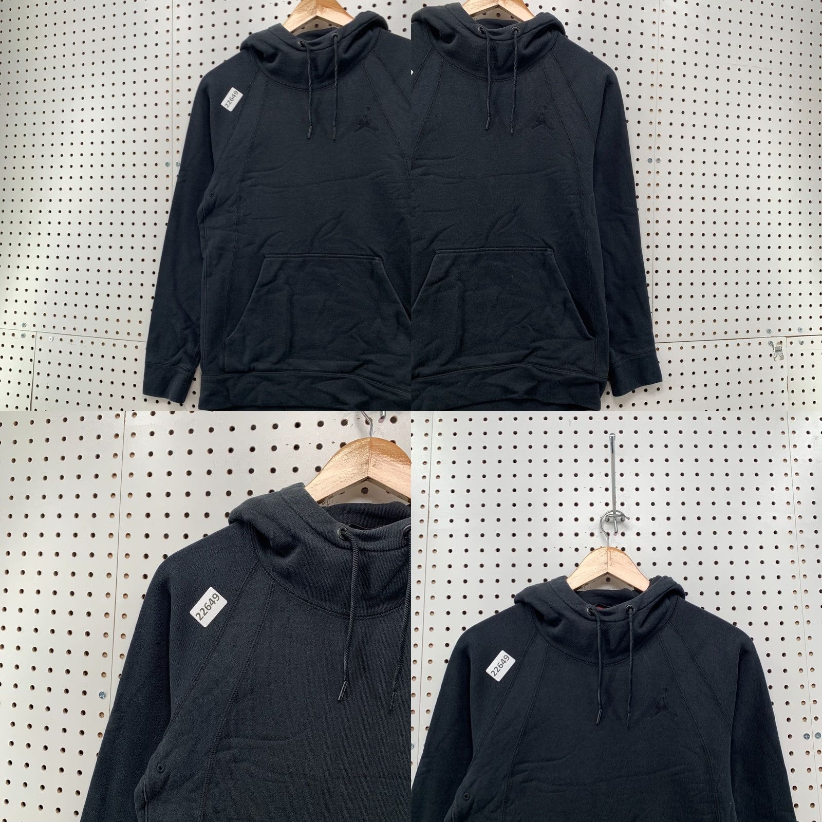 Jordan Brand VINTAGE Jordan Hooded Sweatshirt Mens Small Tonal Jumpman 18x27 Hoodie Pullover Size US S / EU 44-46 / 1 - 8 Thumbnail