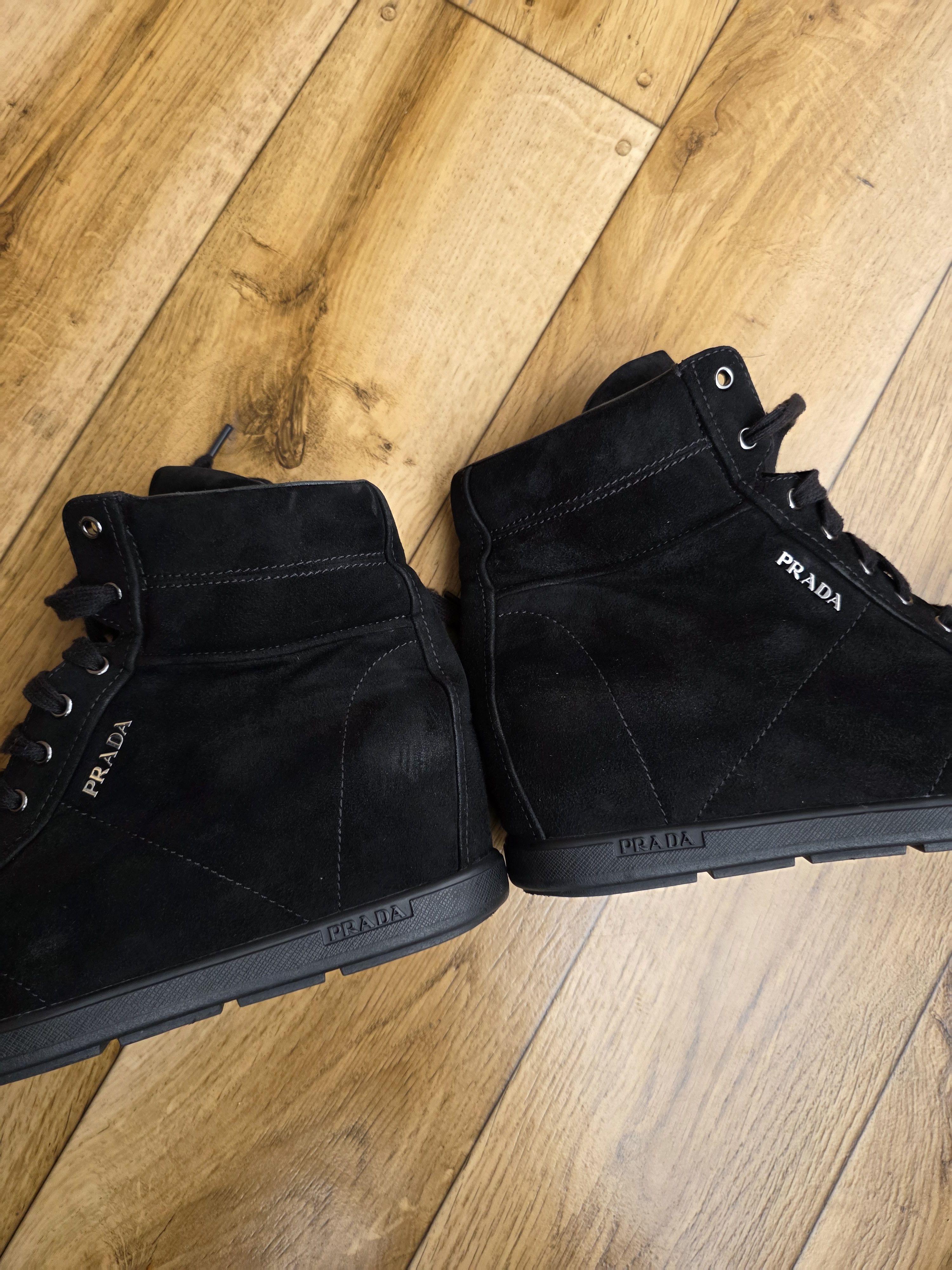 Prada Prada Sport Wedge Suede Boots Size US 10 / IT 40 - 3 Thumbnail