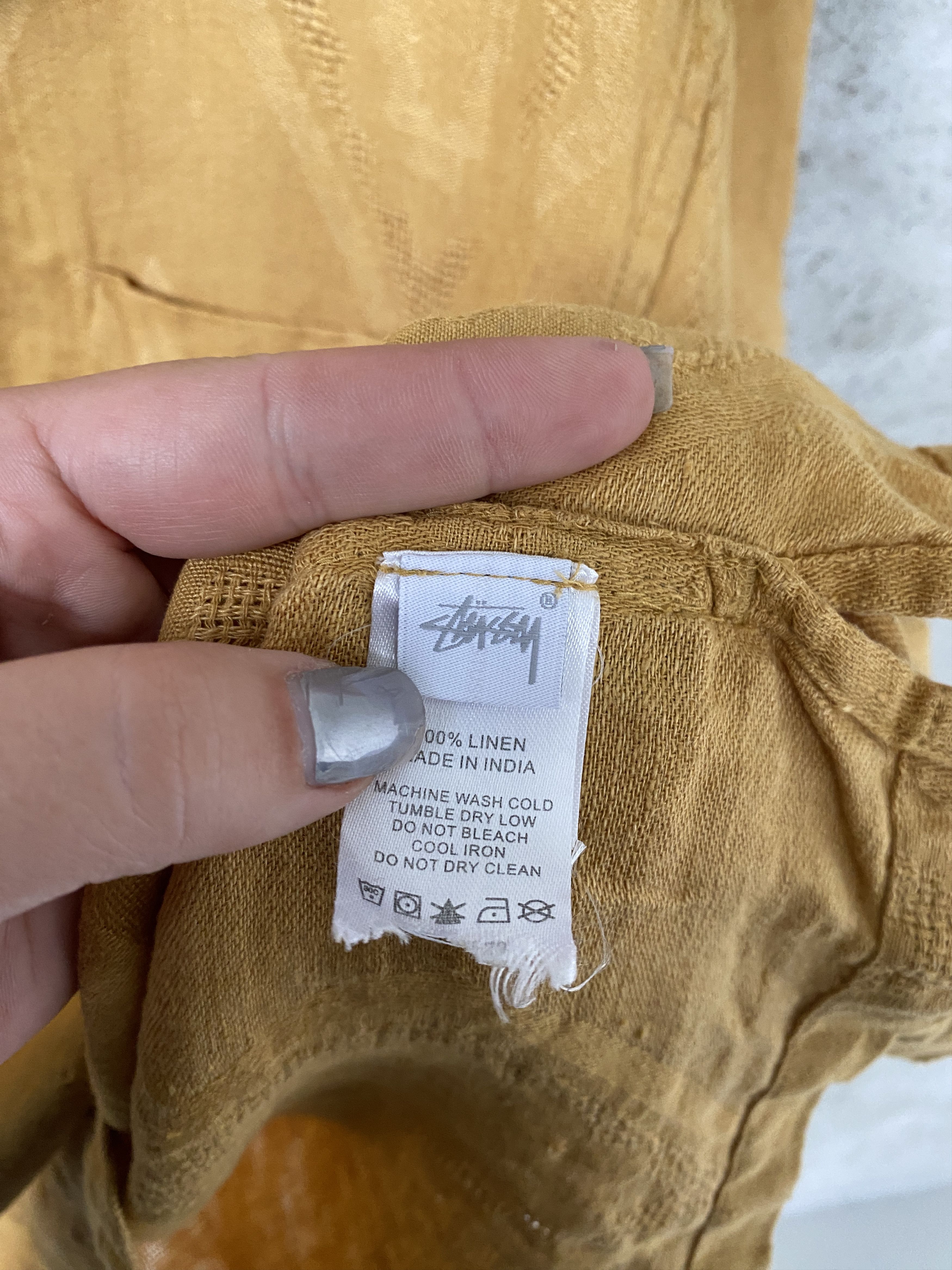 Stussy Stussy Diamon Jacquard Linen short sleeve shirt Size US M / EU 48-50 / 2 - 5 Thumbnail