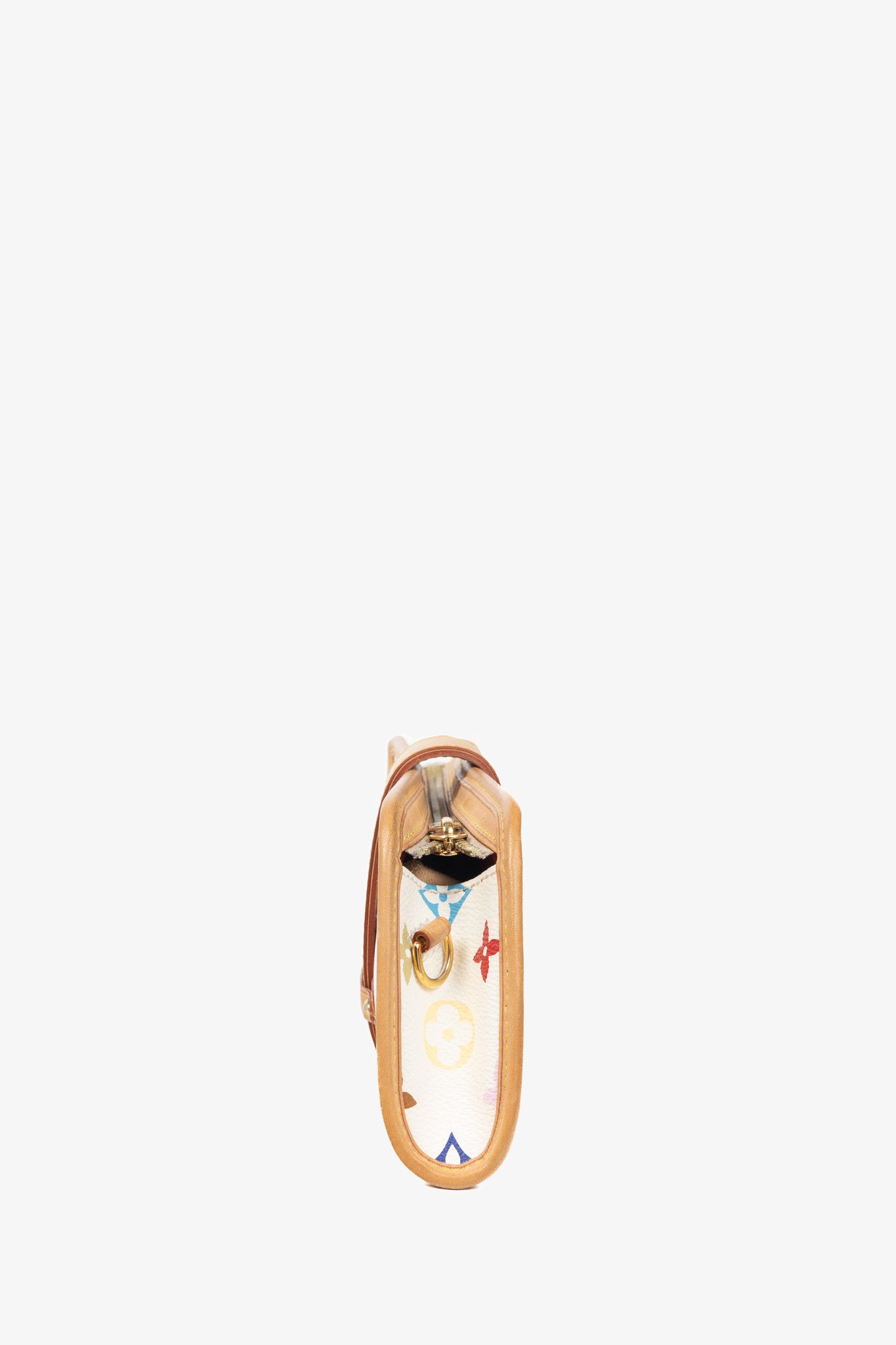Louis Vuitton × Takashi Murakami Louis Vuitton Shirley White Multicolore Monogram Handbag Size ONE SIZE - 3 Thumbnail