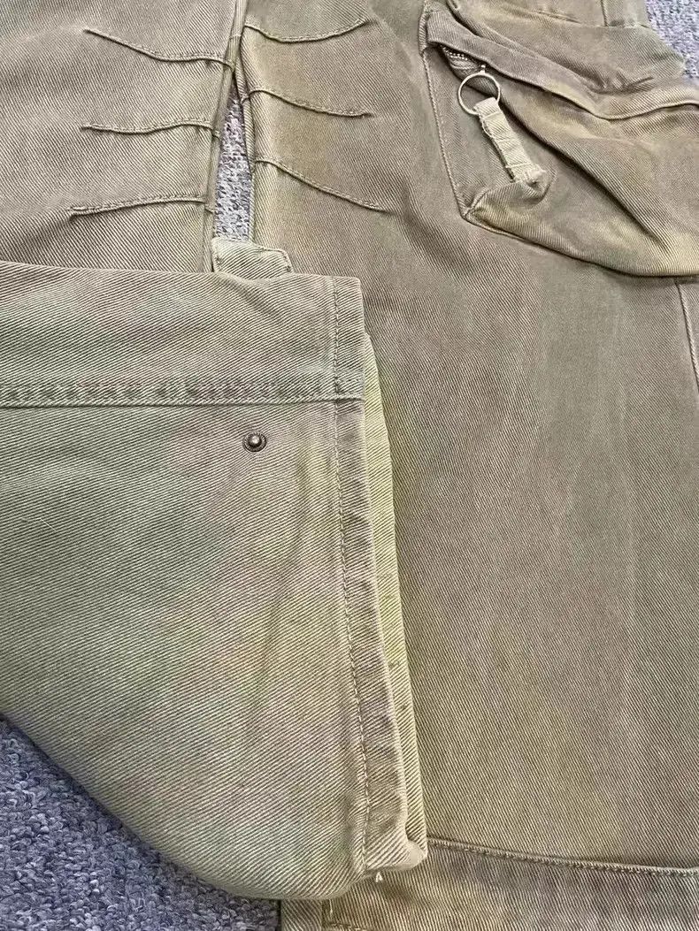 Japanese Brand Punk wasteland style dyed distressed multi-pocket jeans Size US 32 / EU 48 - 6 Thumbnail