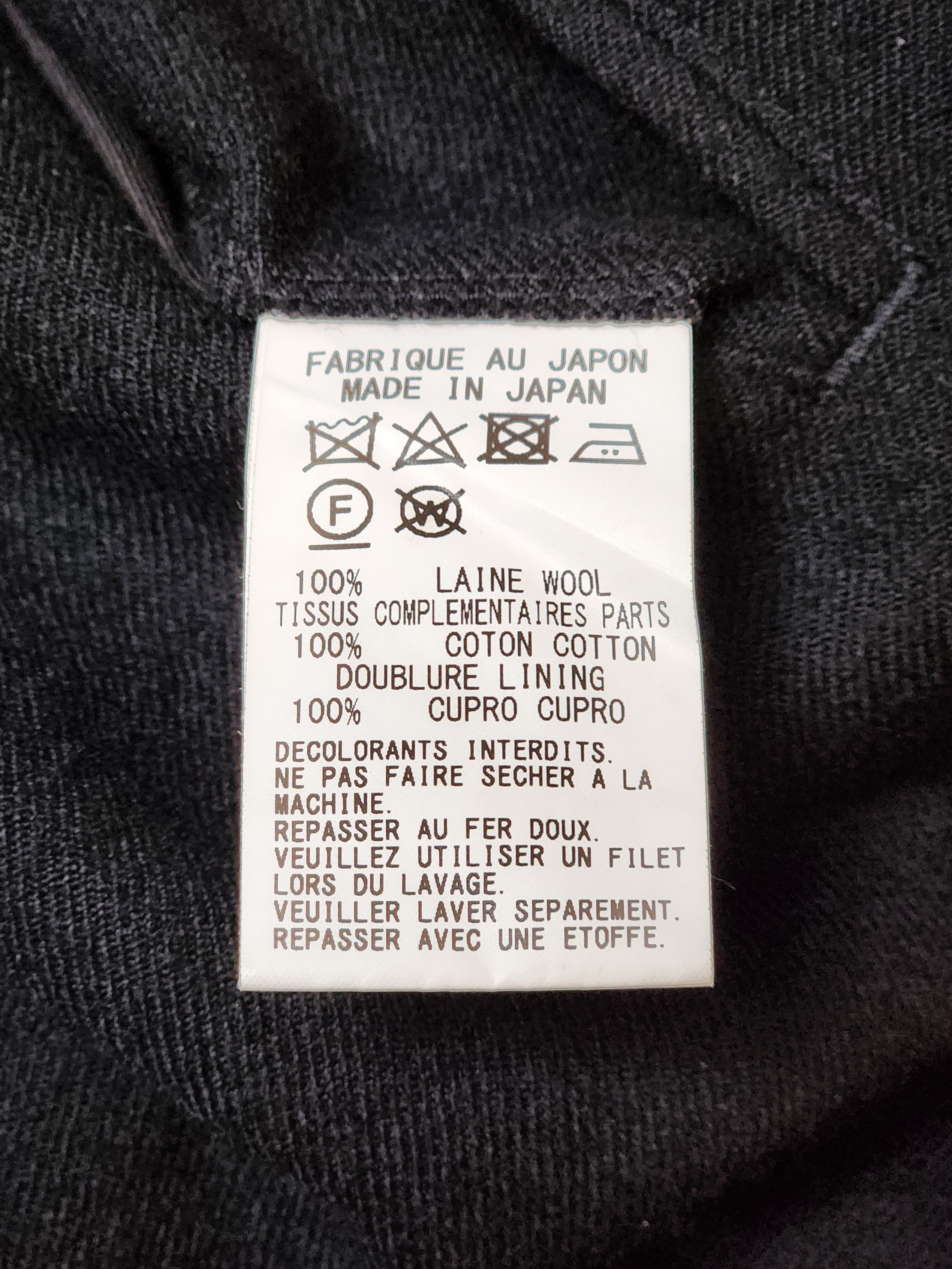 Yohji Yamamoto Y's by Yohji Yamamoto U-Tailored Wool Coat Size S / US 4 / IT 40 - 12 Thumbnail