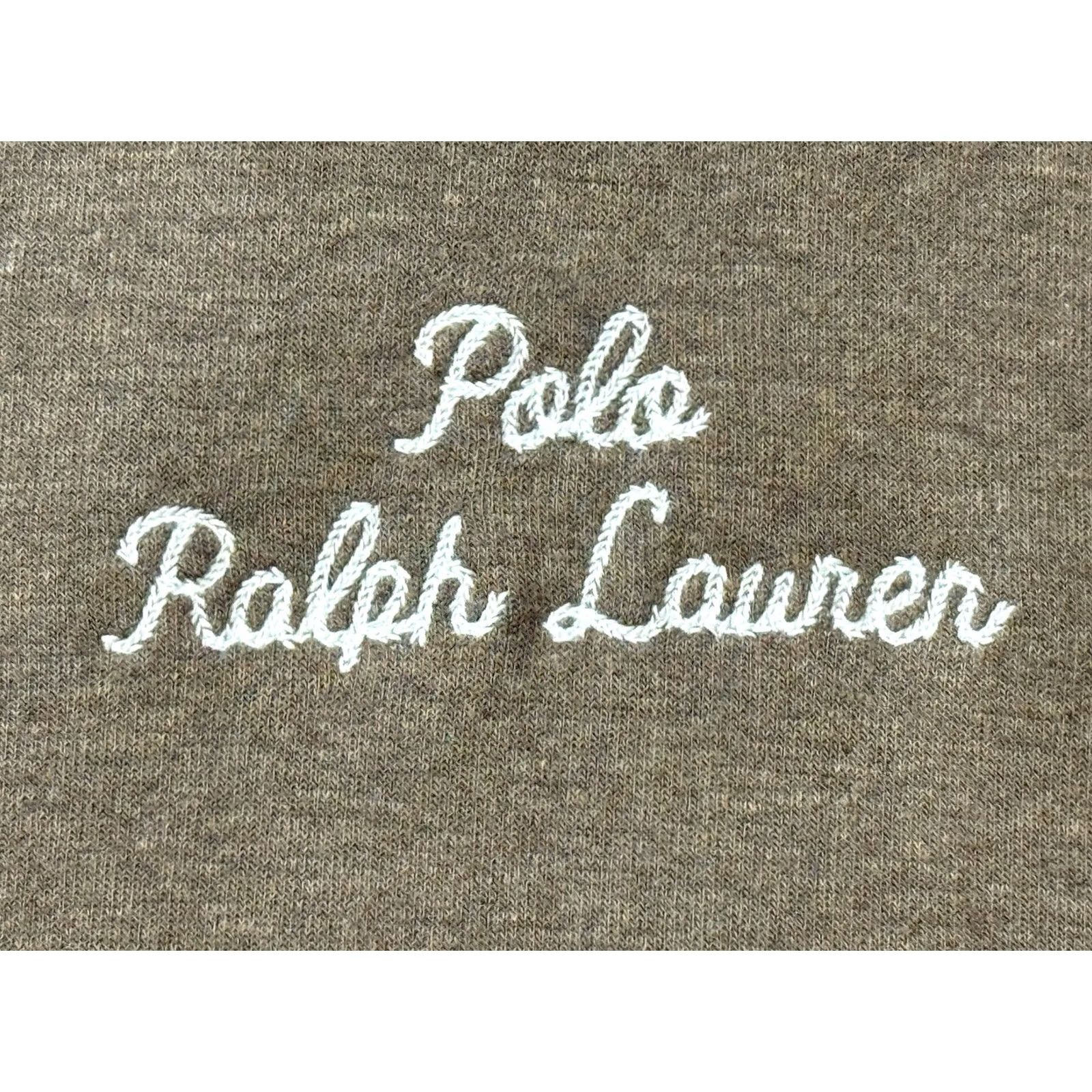 Polo Ralph Lauren Polo Ralph Lauren Hoodie XXL Branch Brown Logo Double-Knit NWT Weight Heavyweight Hooded Pockets Pullover Mens Size US XXL / EU 58 / 5 - 3 Thumbnail