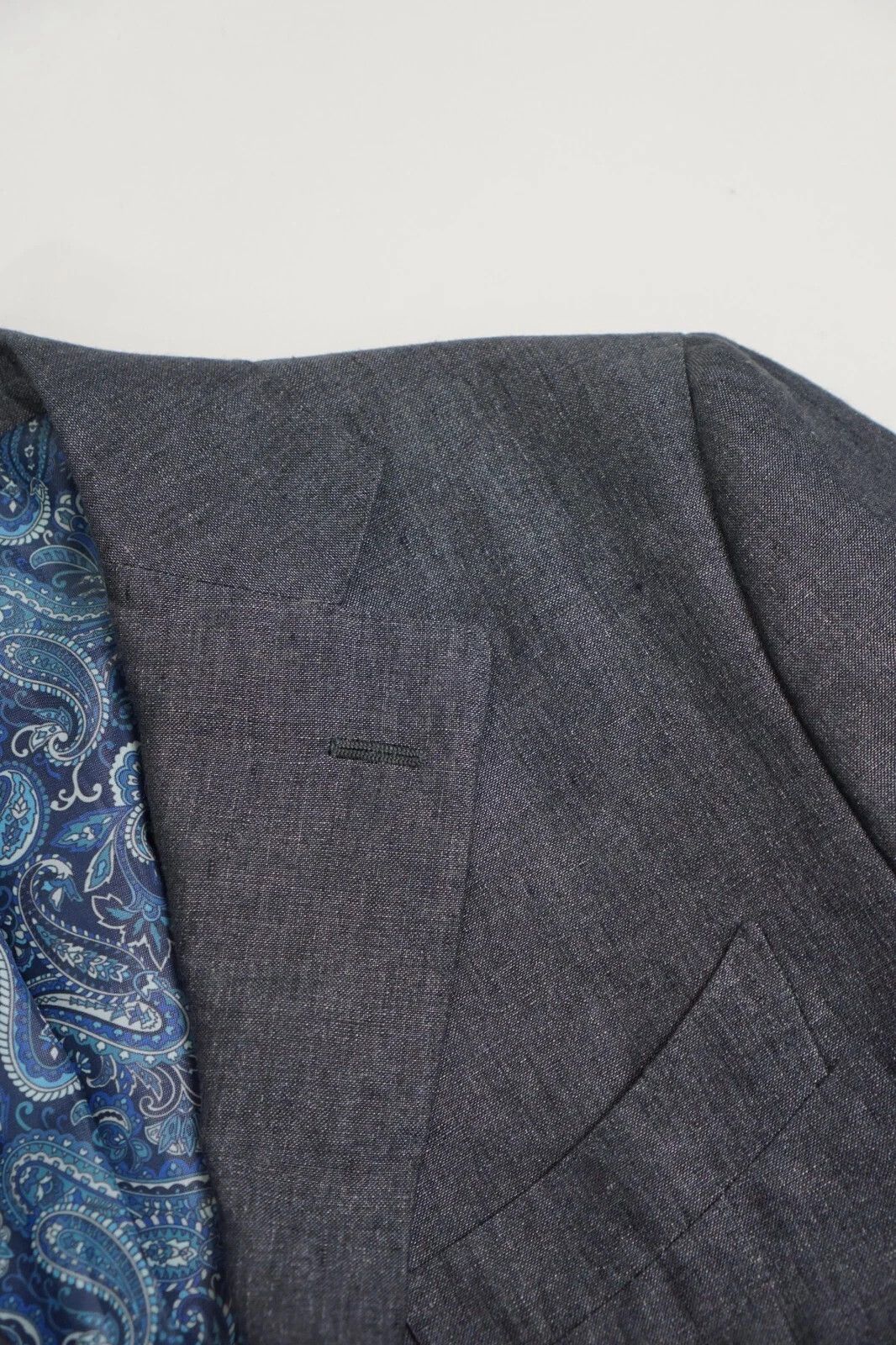 Suitsupply Men Suitsupply Blazer 100% Wool Grey Angelico Size 23 US36S Size 36S - 4 Thumbnail