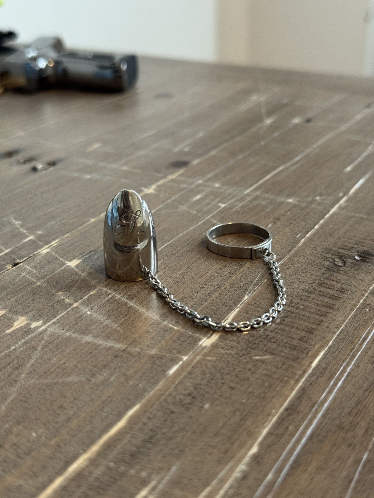 Takahiromiyashita The Soloist. Takahiromiyashita The Soloist Fingertip Ring Size ONE SIZE - 4 Thumbnail