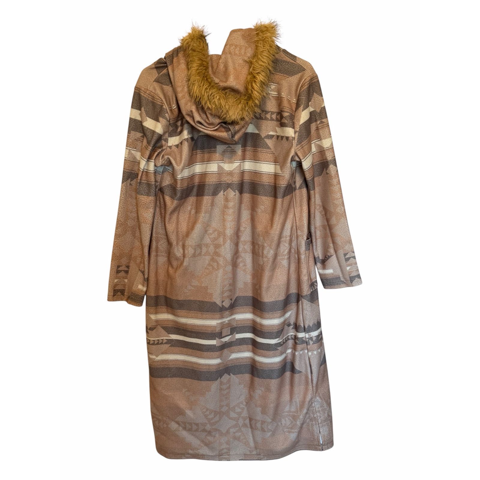 Other Brown Faux Fur Trim Long Sleeve Pocketed Parka Cardigan Size S / US 4 / IT 40 - 8 Thumbnail