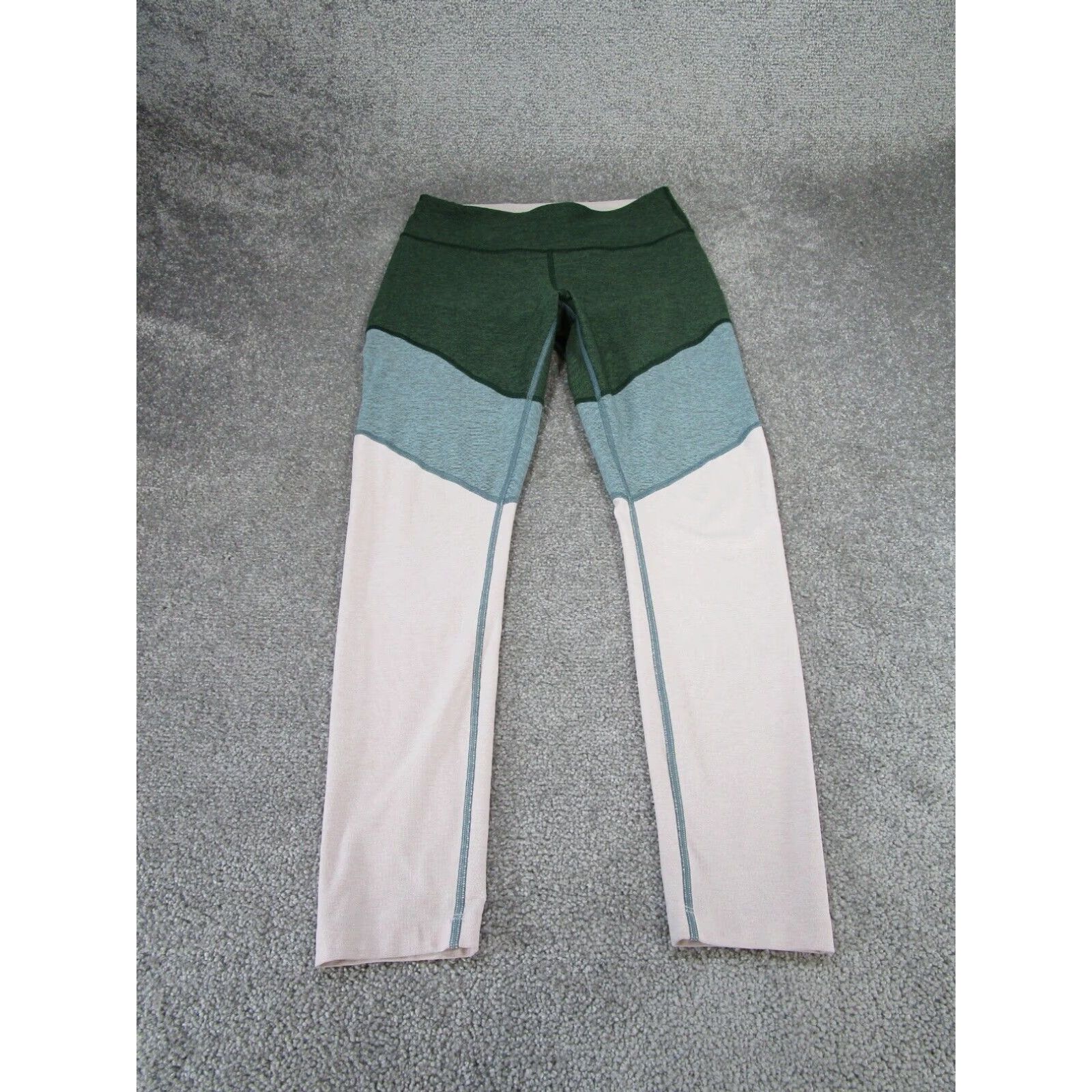 Outdoor Voices Outdoor Voices Womens Medium Green Pink Compression Leggings Size 32" / US 10 / IT 46 - 1 Thumbnail