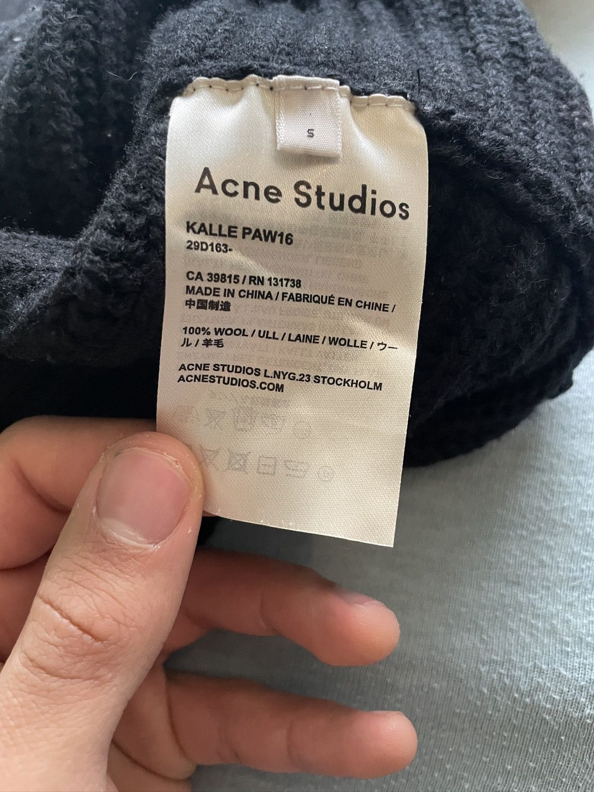 Acne Studios Kalle heavy knit sweater Size US S / EU 44-46 / 1 - 12 Thumbnail