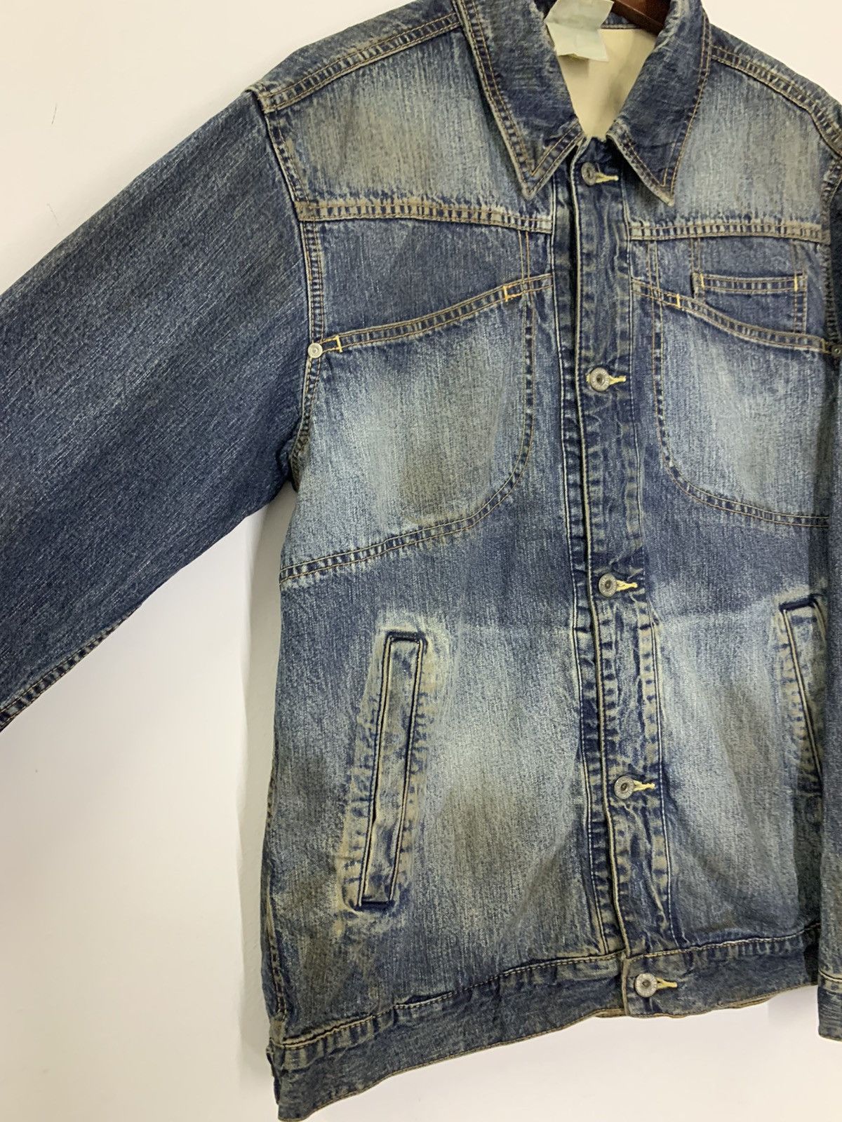 MasterPiece Japanese Brand MASTERPIECE Washed Rusty Denim Jacket Size US L / EU 52-54 / 3 - 6 Thumbnail