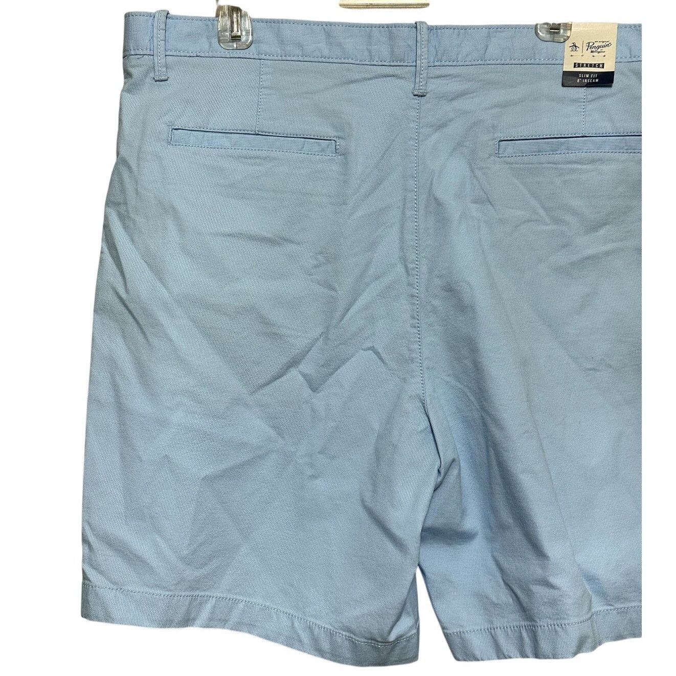 Original Penguin Original Penguin Chino Shorts Solid Light Blue Men's 38 NWT Size US 38 / EU 54 - 6 Thumbnail