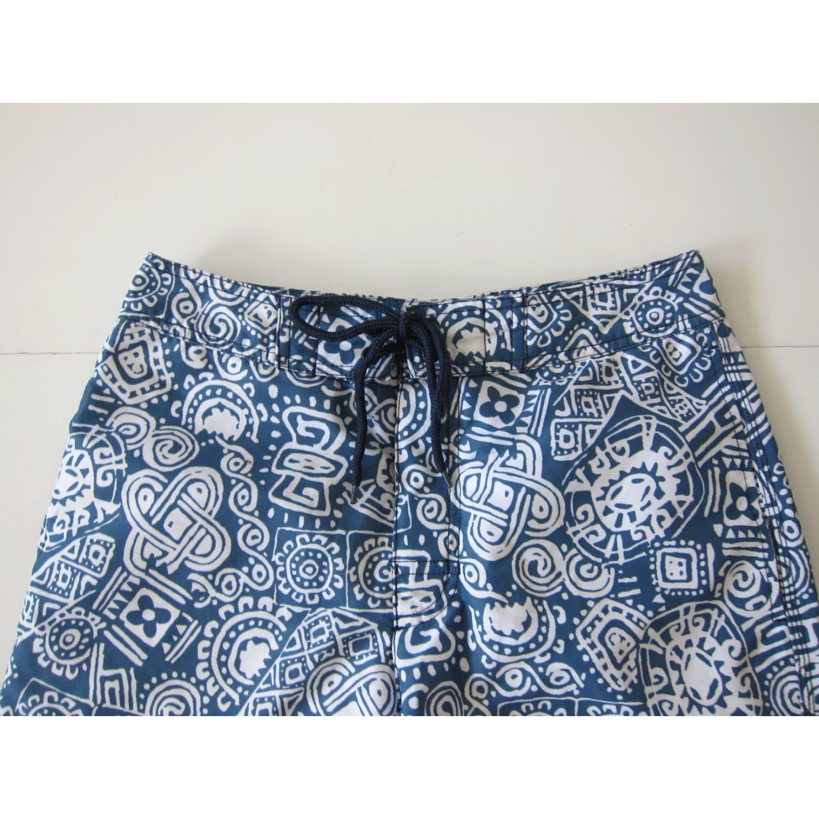 Gap GAP White Blue Floral Abstract Lined Pocket Beach Swim Surf Board Shorts Men XS Size US 27 - 5 Thumbnail