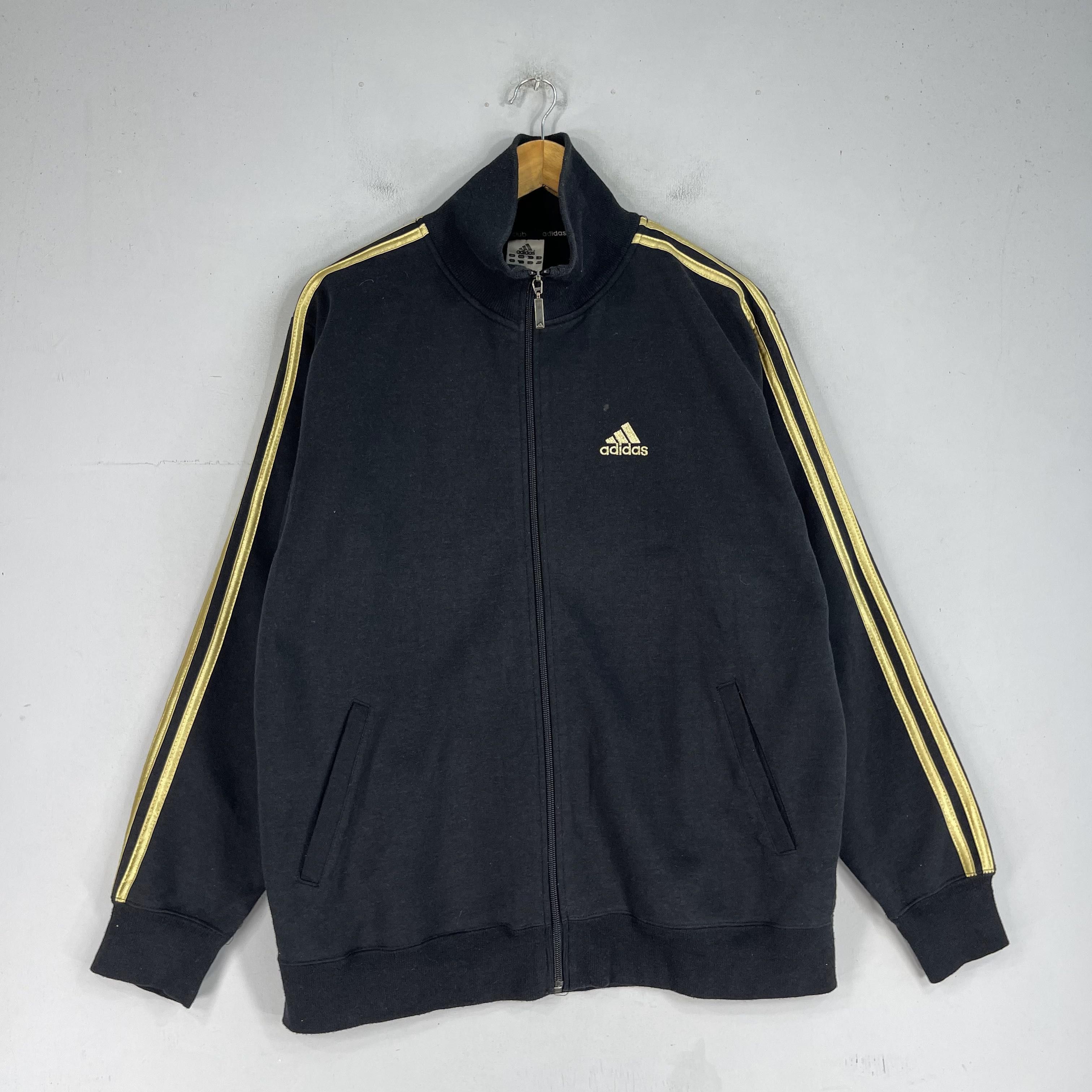 Adidas × Vintage Vintage Y2K ADIDAS Three Stripes Zipper Sweater Size US M / EU 48-50 / 2 - 3 Thumbnail