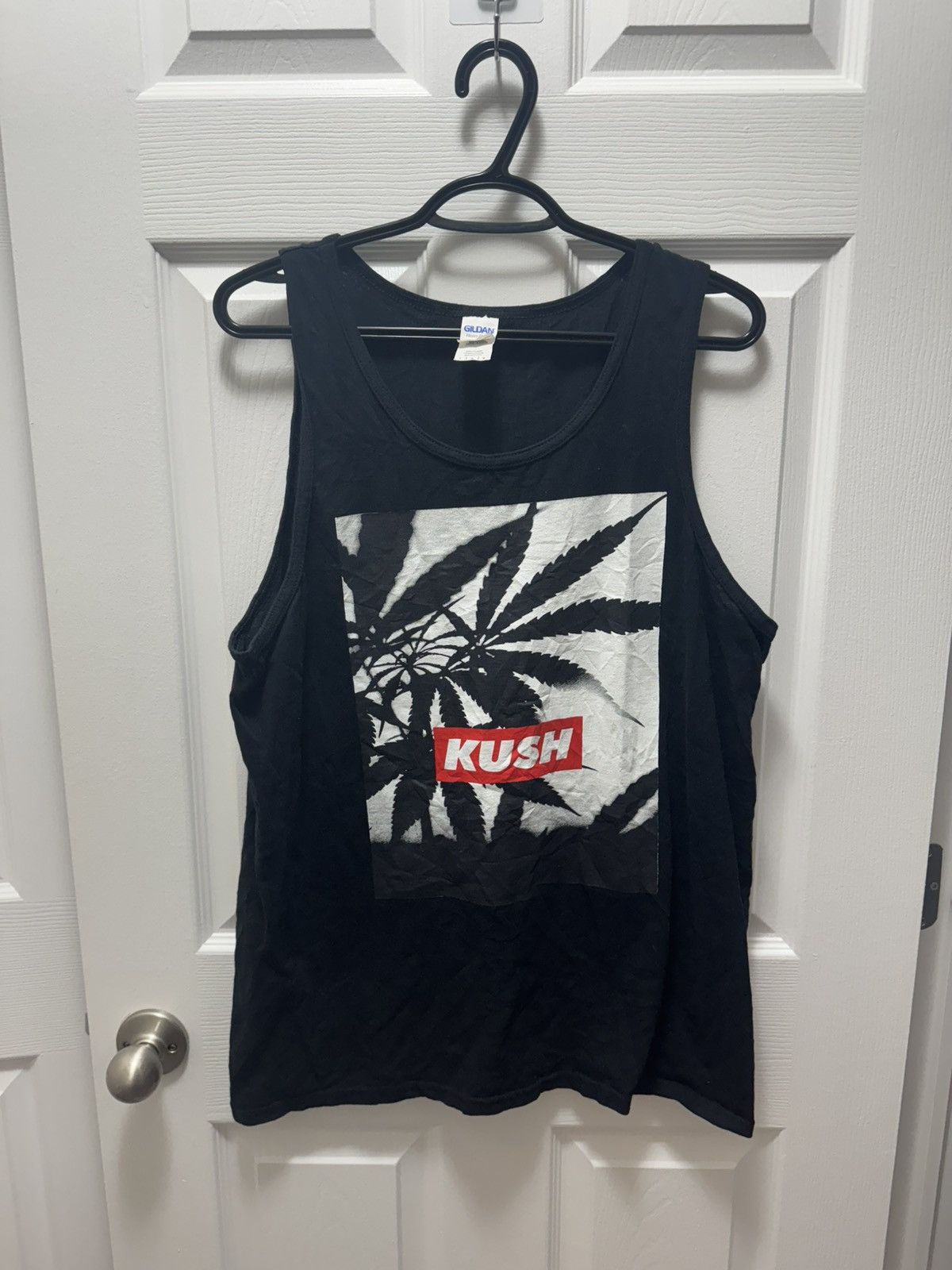 Gildan Gildan Vintage Kush Weed Leaf 2000s Supreme YOLO SWAG Tank Size US L / EU 52-54 / 3 - 1 Thumbnail