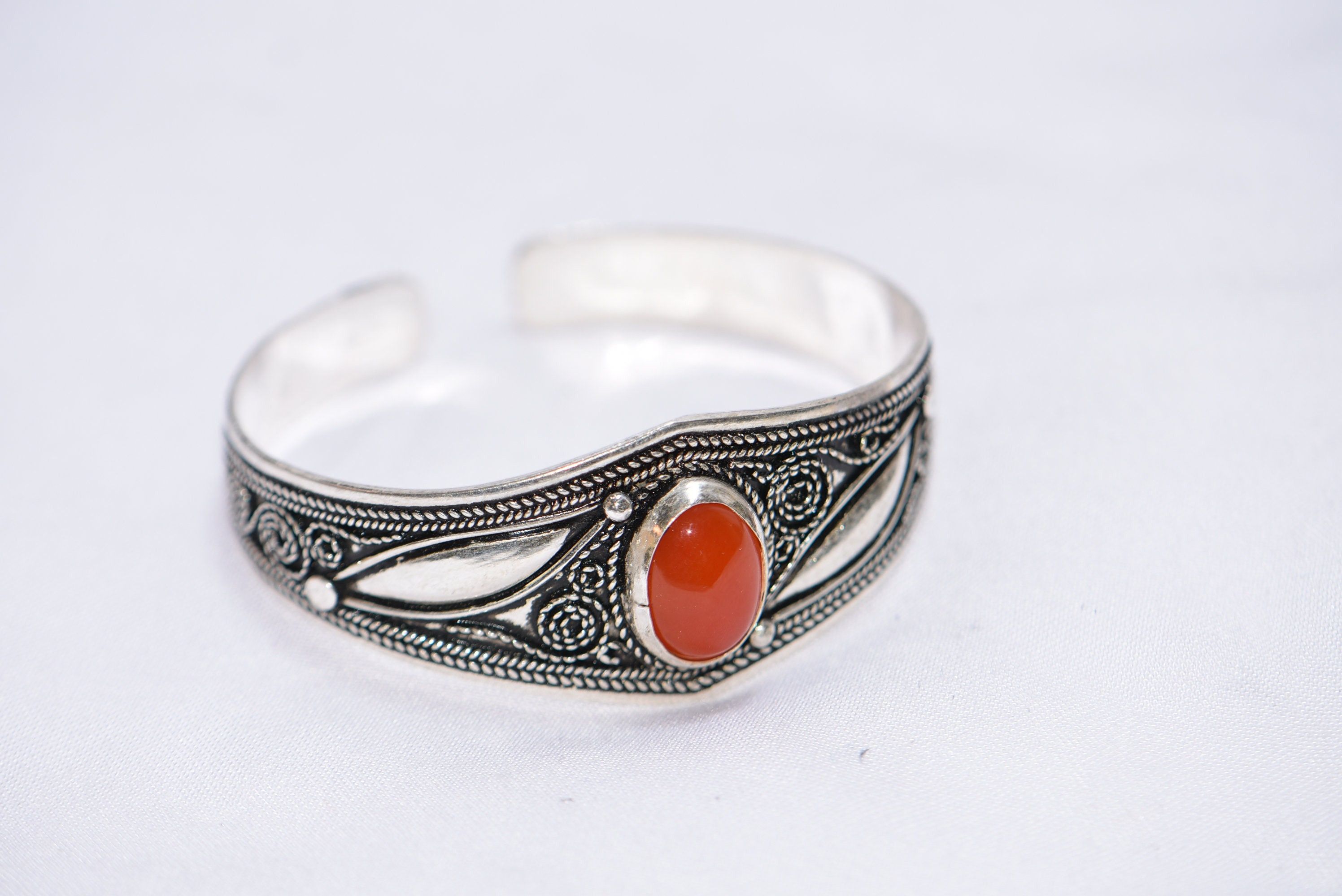 Handmade × Jewelry Silver Bracelet Berber Morocco Size ONE SIZE - 5 Thumbnail