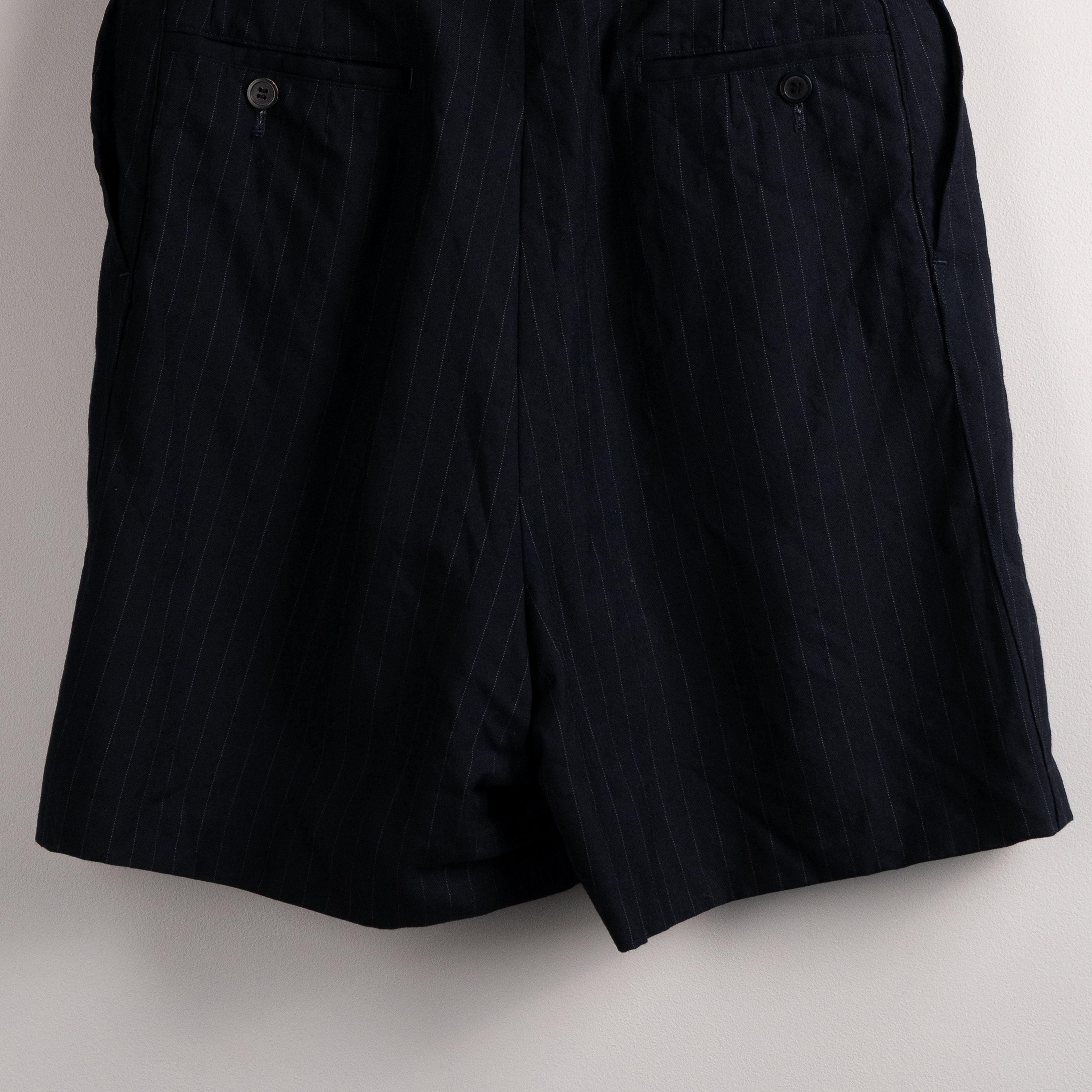 Junya Watanabe Junya Watanabe AW12 Pinstripe Pencil Shorts/Skirt Black Size 29" - 6 Thumbnail