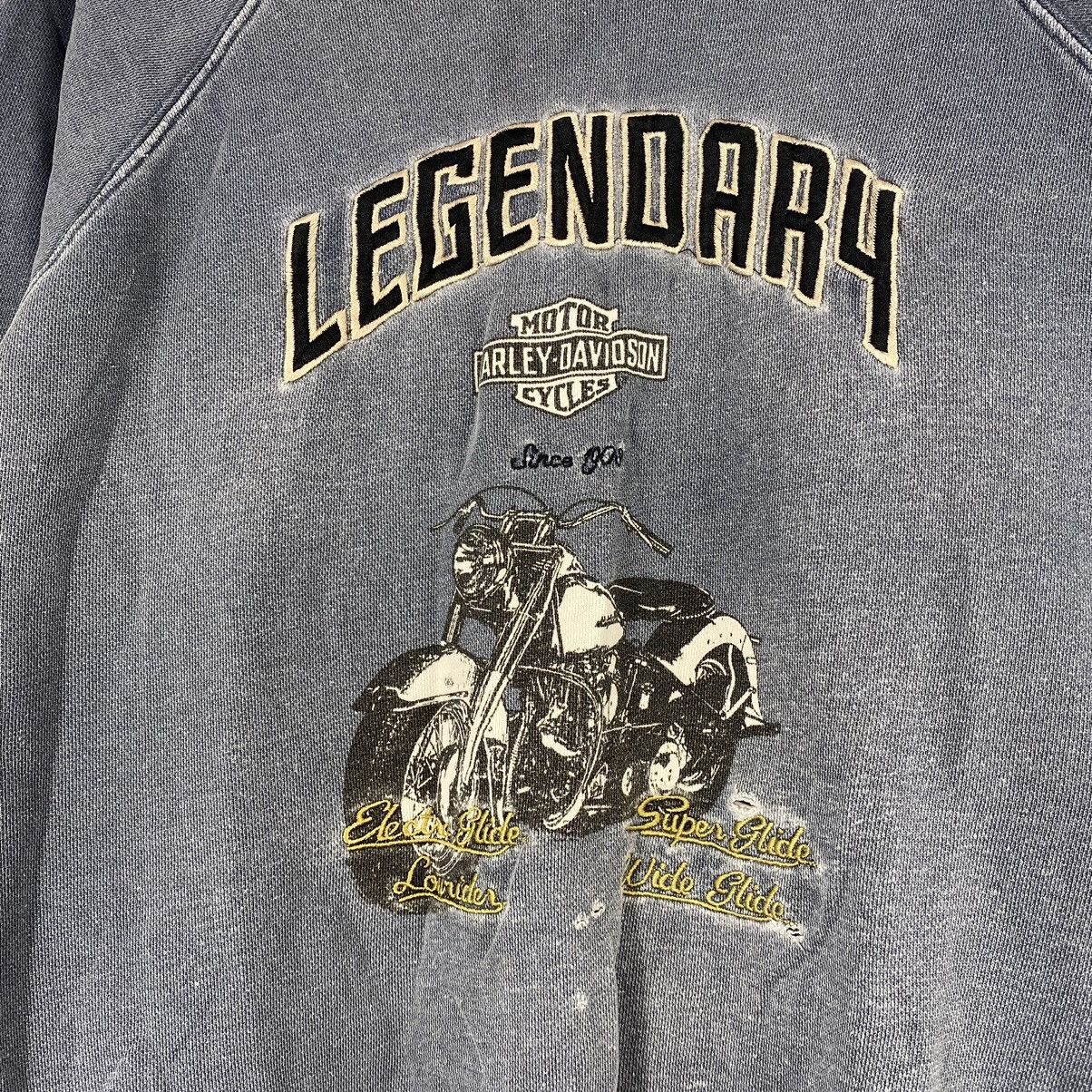 Harley Davidson VINTAGE HARLEY DAVIDSON LEGENDARY FADED SWEATSHIRT Size US L / EU 52-54 / 3 - 3 Thumbnail