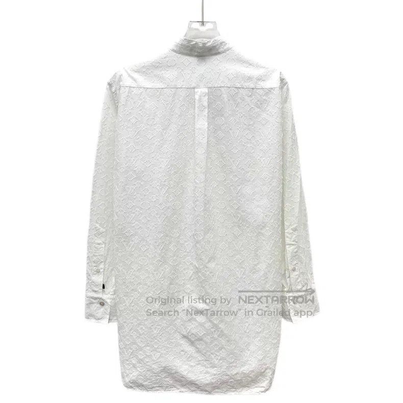 Louis Vuitton Louis Vuitton 24 white logo presbyopic embroidered cotton Size XXS / US 00 / IT 34 - 2 Thumbnail