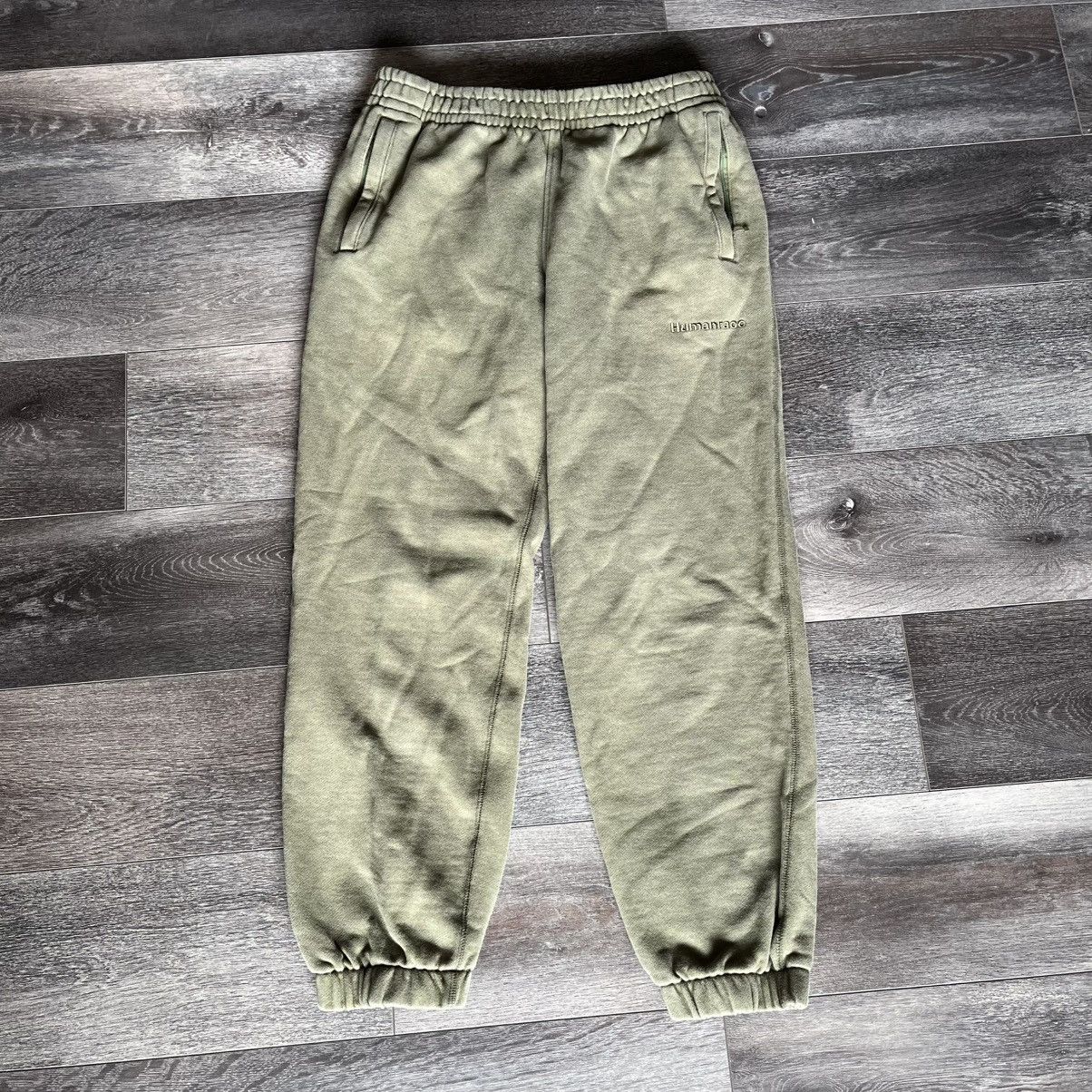 Humanrace Adidas x Humanrace Pharrell Williams Olive Khaki Sweatpants Size US 32 / EU 48 - 1 Thumbnail