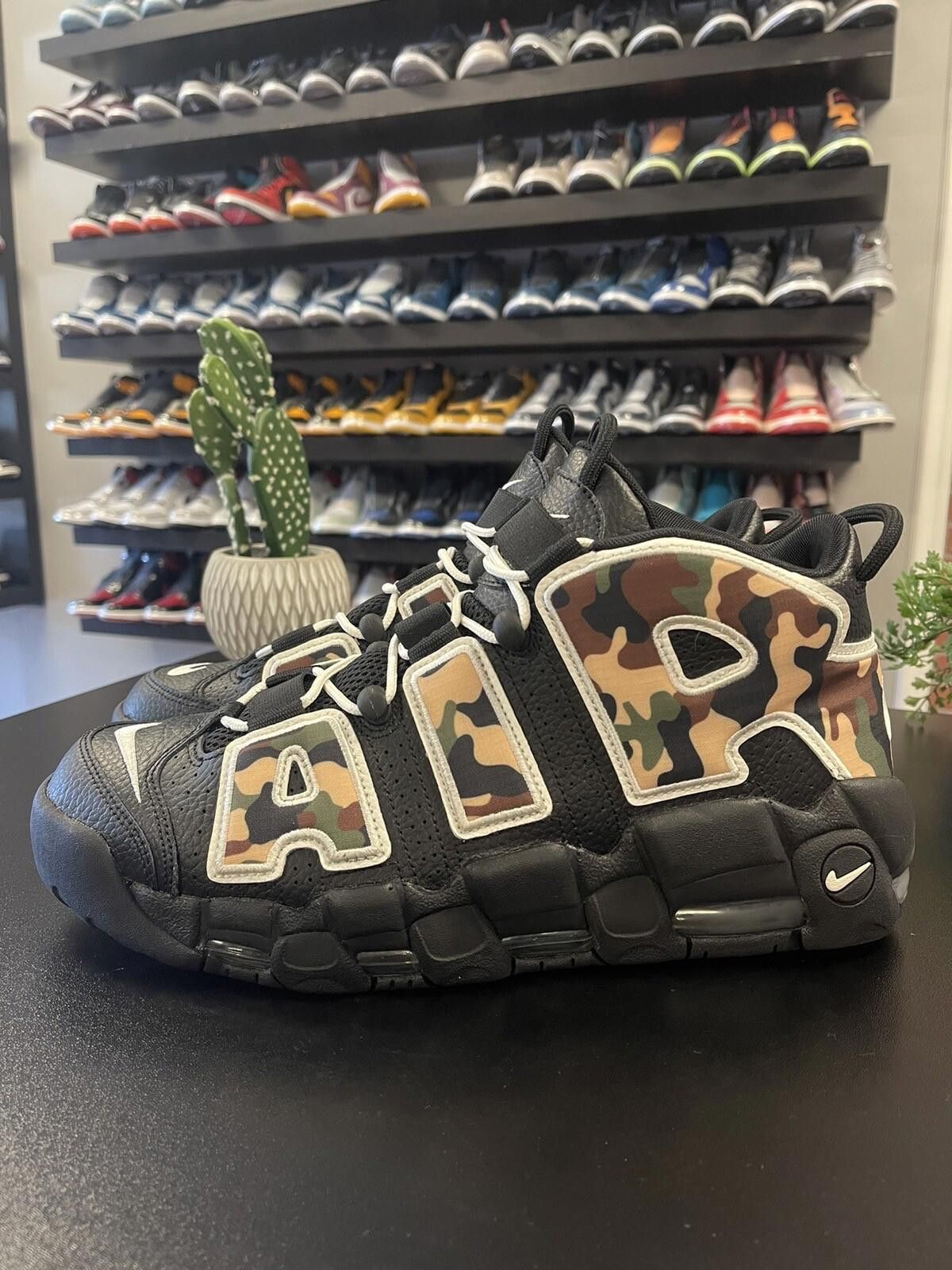 Nike Size 11.5 - Nike Air More Uptempo Camo CJ6122-001 Pippen Size US 11.5 / EU 44-45 - 1 Thumbnail