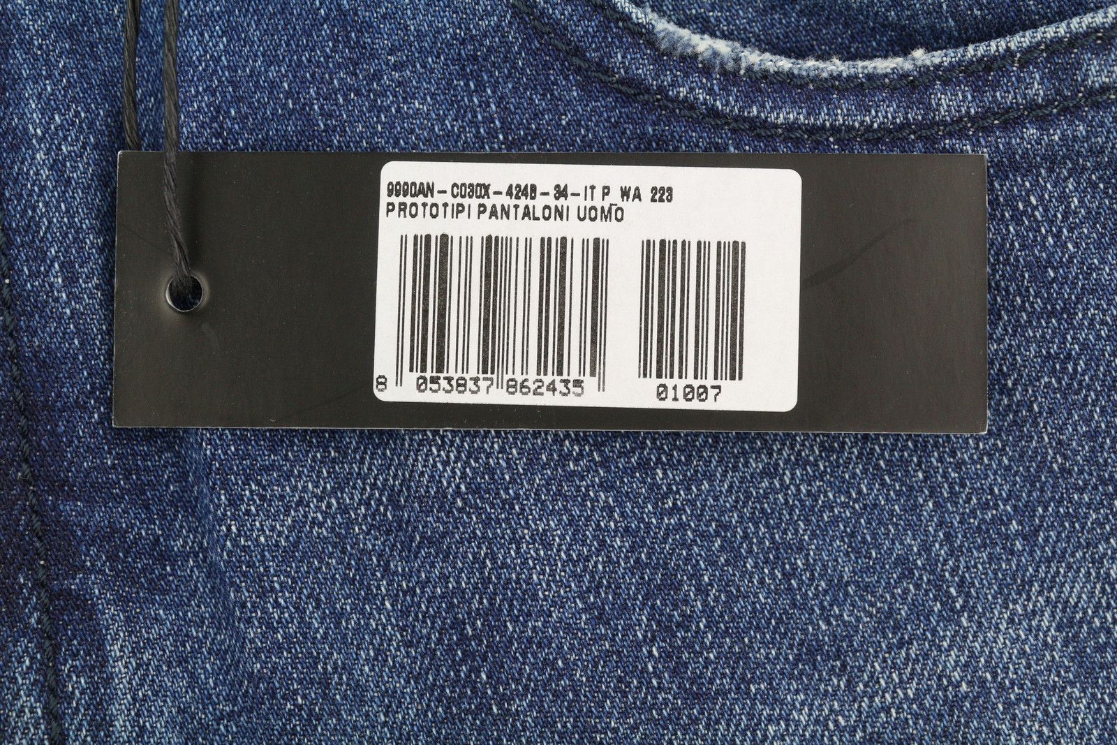 Diesel MHARKY 080AH W34 Blue Faded Distress Cropped Jeans 89136 Size US 34 / EU 50 - 9 Thumbnail