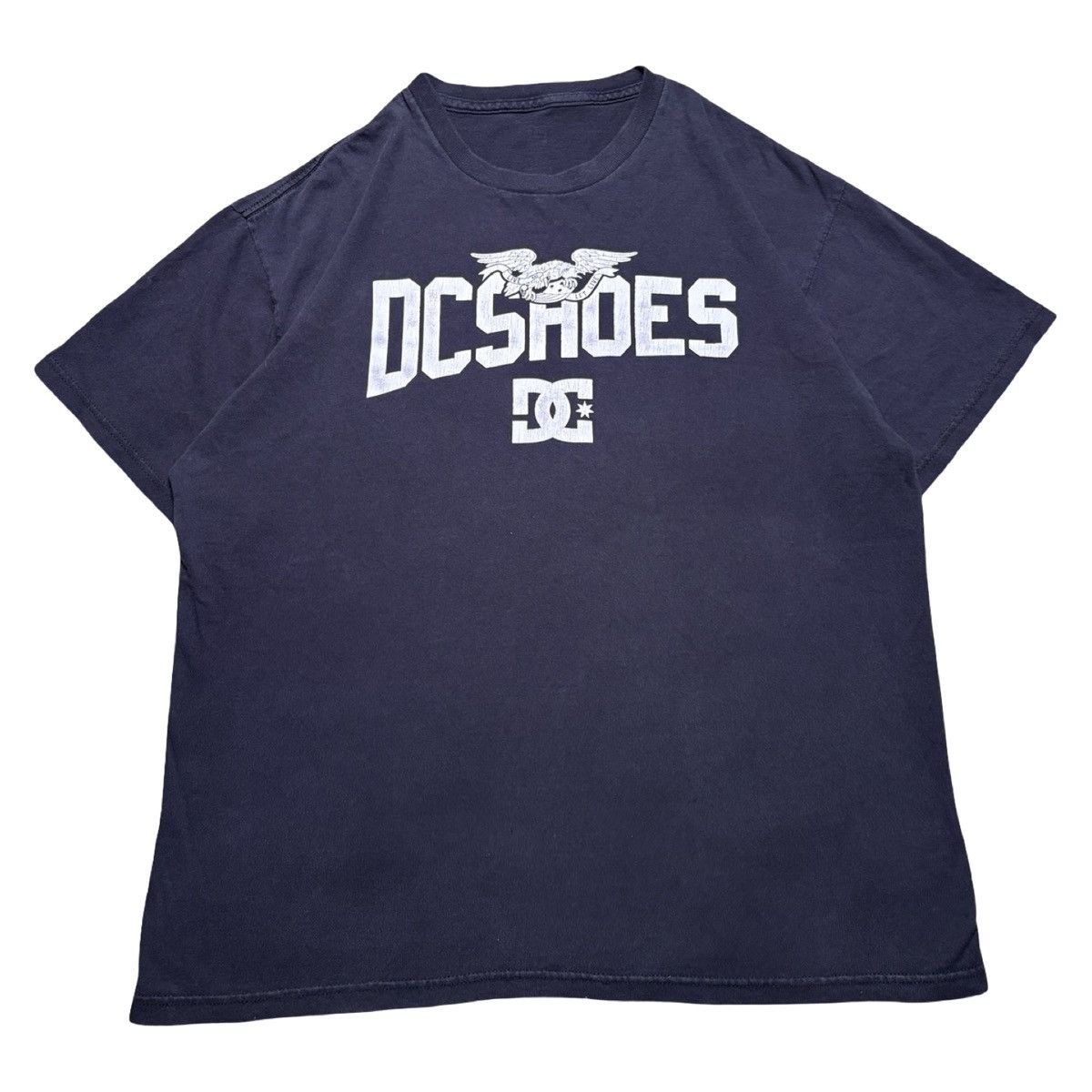 DC Vintage Y2K DC Shoes Faded Black Graphic T Shirt Skater XL Size US XL / EU 56 / 4 - 1 Thumbnail