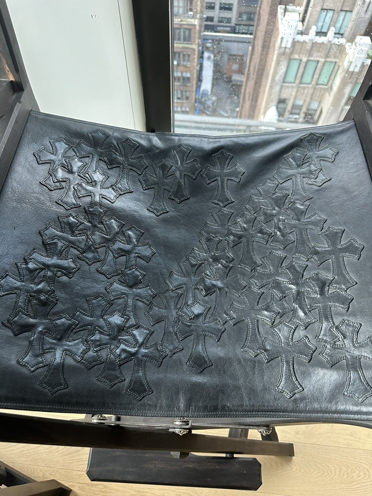 Chrome Hearts CHROME HEARTS MOVIE STAR PRODUCER EBONY CROSS PATCH CHAIR Size ONE SIZE - 20 Thumbnail