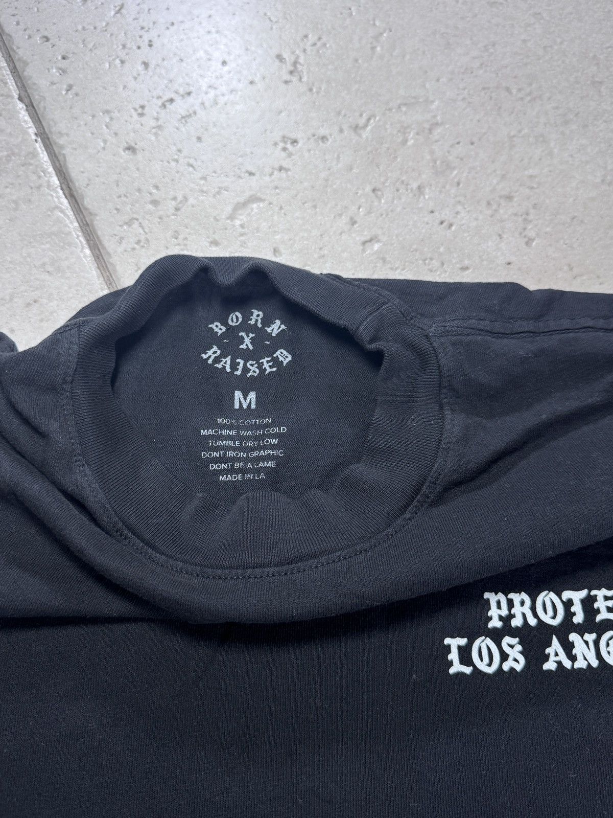 Born X Raised Born x Raised Protect Los Angeles Collab Tee Black M Size US M / EU 48-50 / 2 - 3 Thumbnail