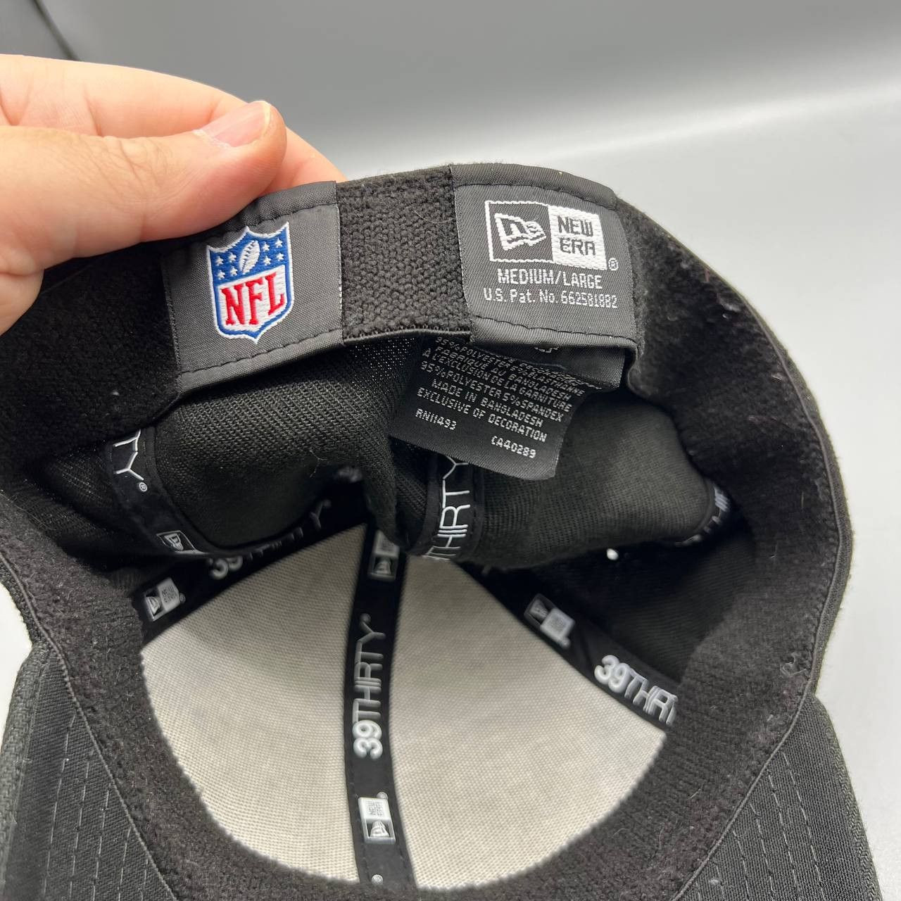 New Era Las Vegas Raiders Hat Men 39Thirty New Era Fitted Cap M-L Size ONE SIZE - 6 Thumbnail