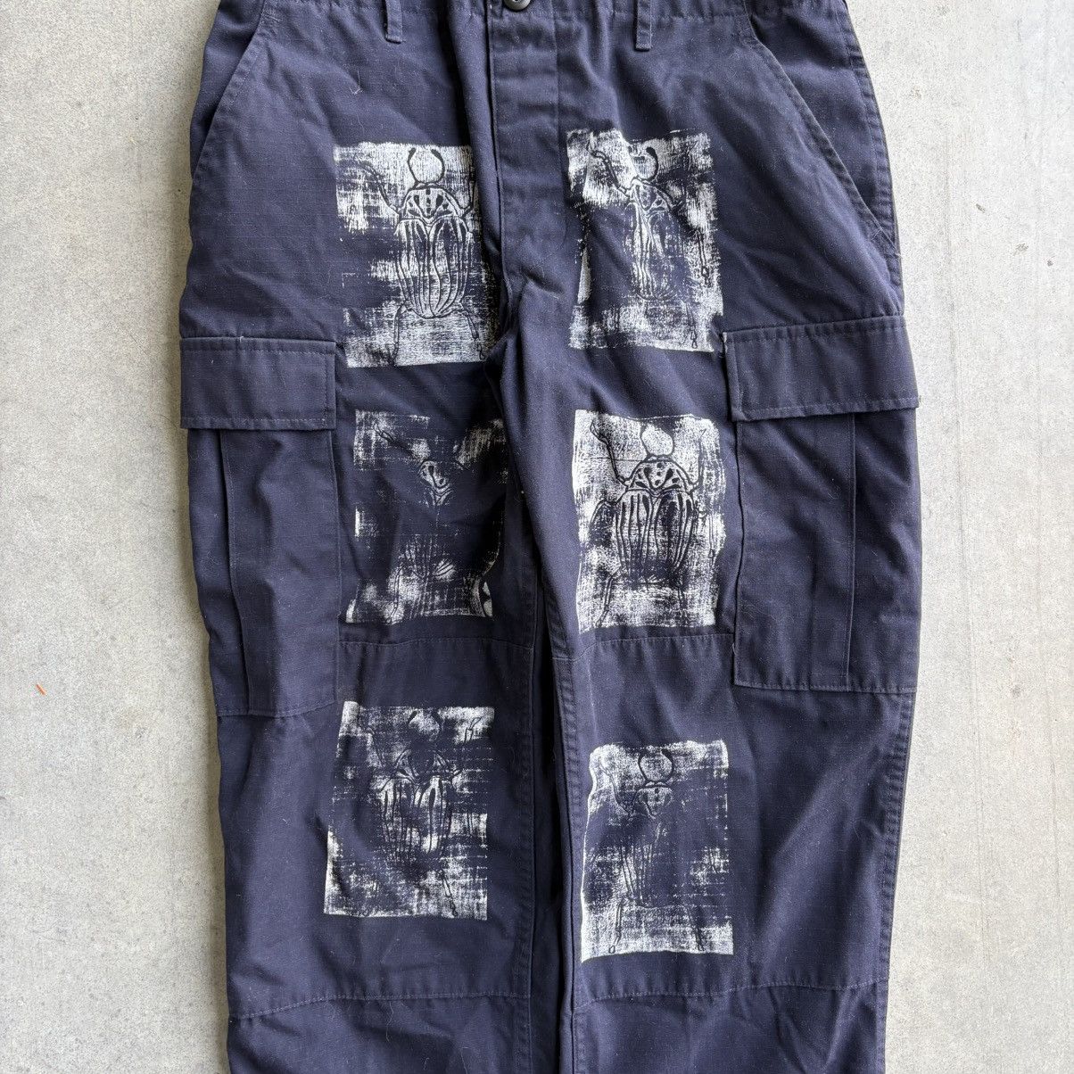 Other Vintage 90's Y2K Crazy Beetle Pants Military Cargo 31x32 Size US 31 - 6 Thumbnail