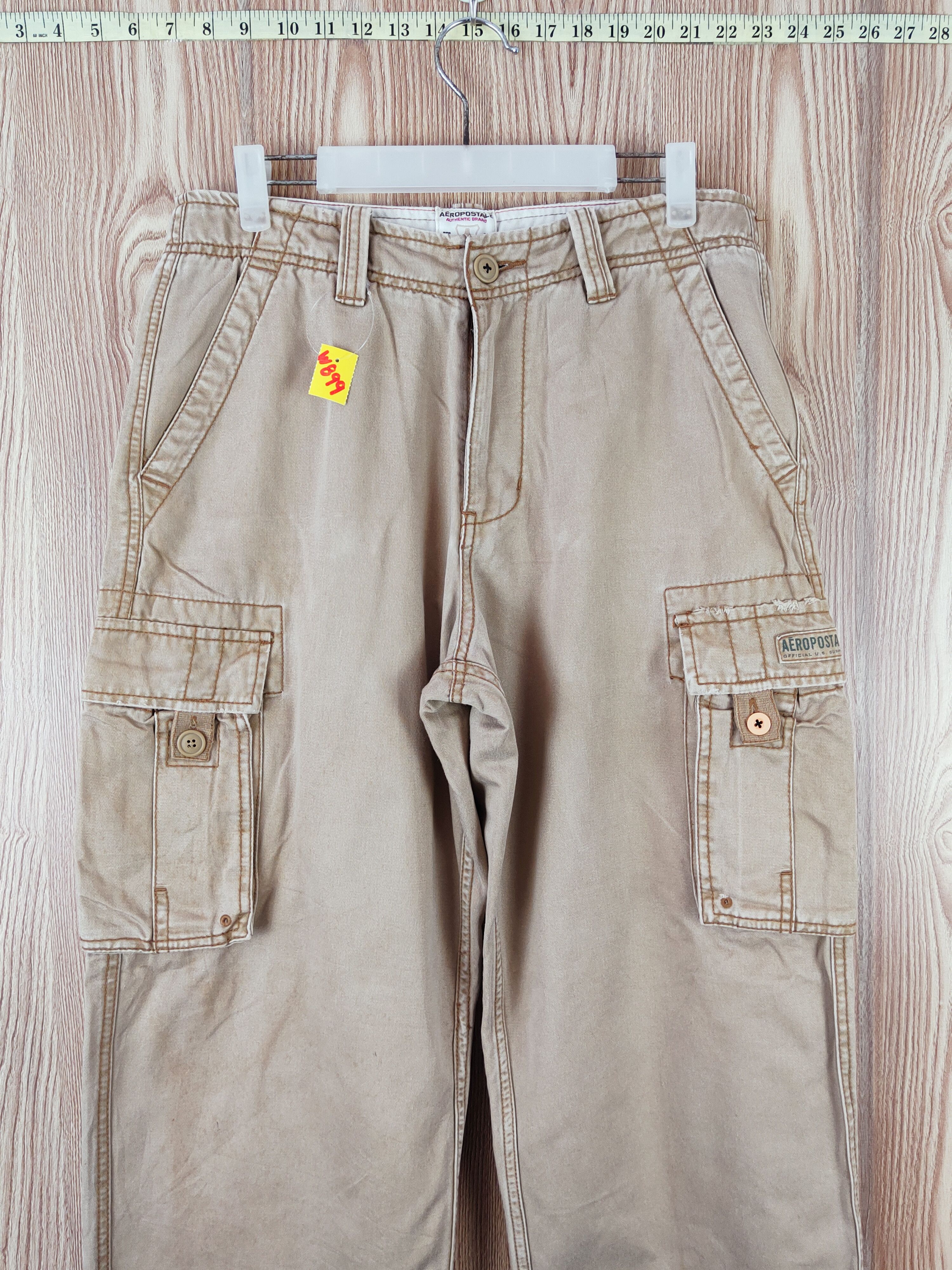 Aeropostale Aeropostale Beige Multipocket Tactical Cargo Pants #W899 Size US 31 - 2 Thumbnail