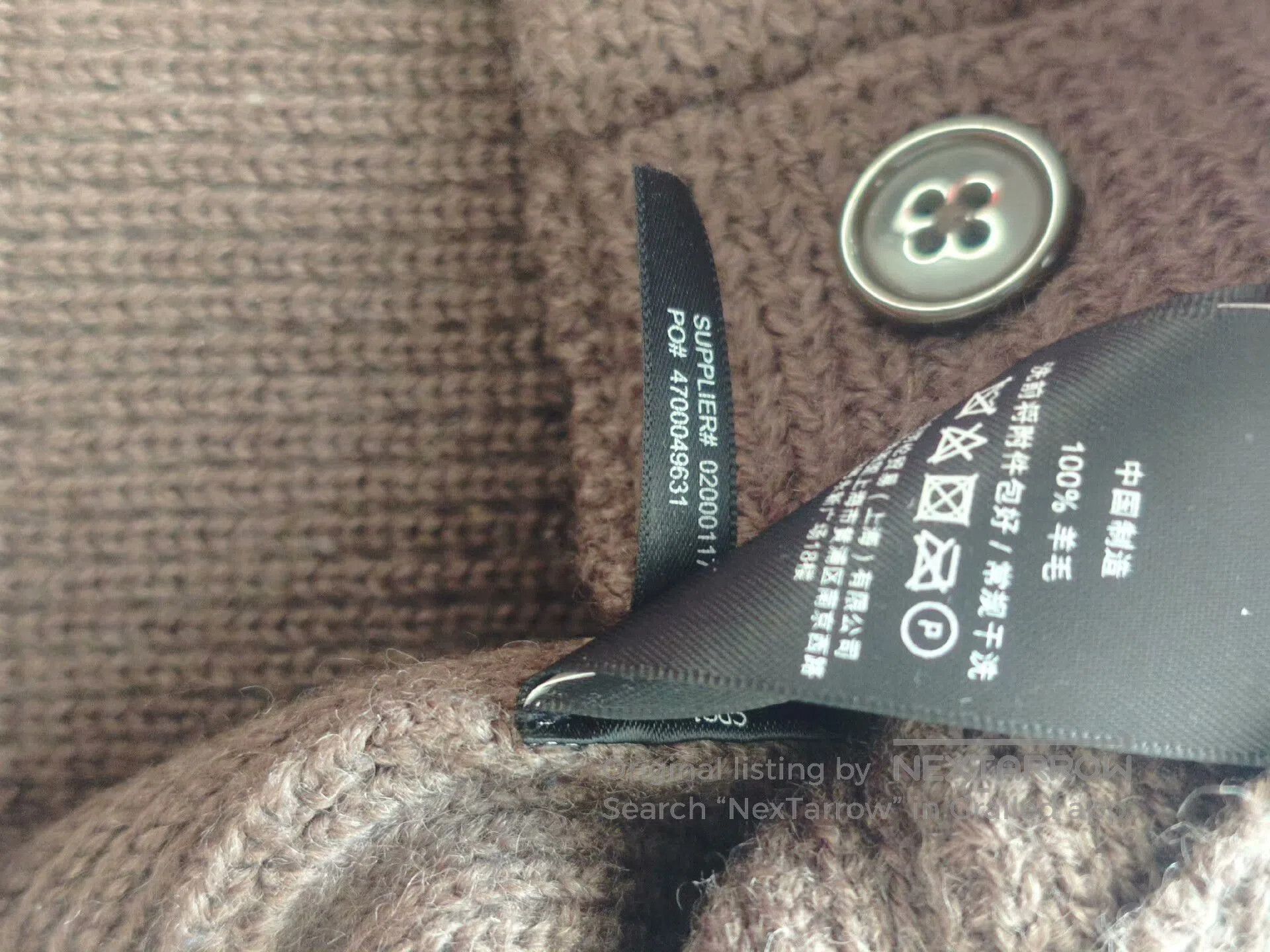 RRL Ralph Lauren RRL Green Button Wool Sweater. Size US M / EU 48-50 / 2 - 5 Thumbnail
