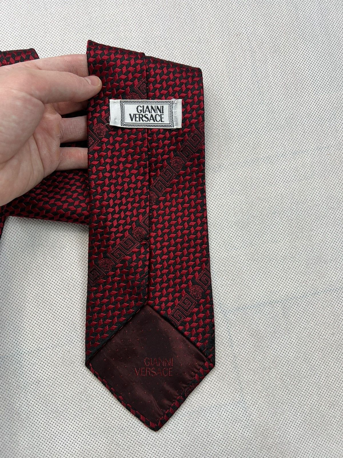 Versace × Vintage Tie Gianni Versace Multi Logo Vintage 90’s Size ONE SIZE - 2 Thumbnail