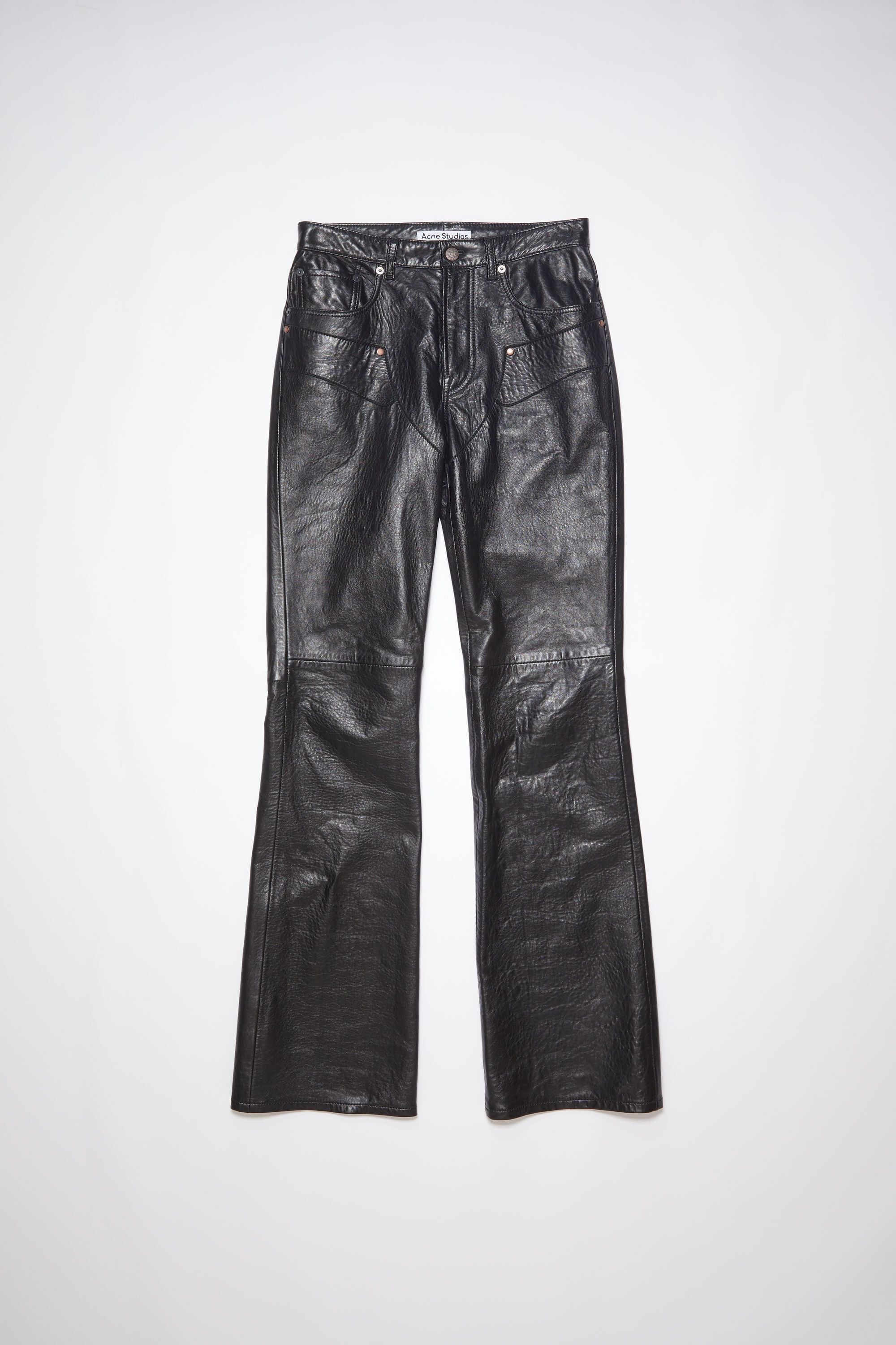 $1835 Acne Studios Paneled Leather Pants