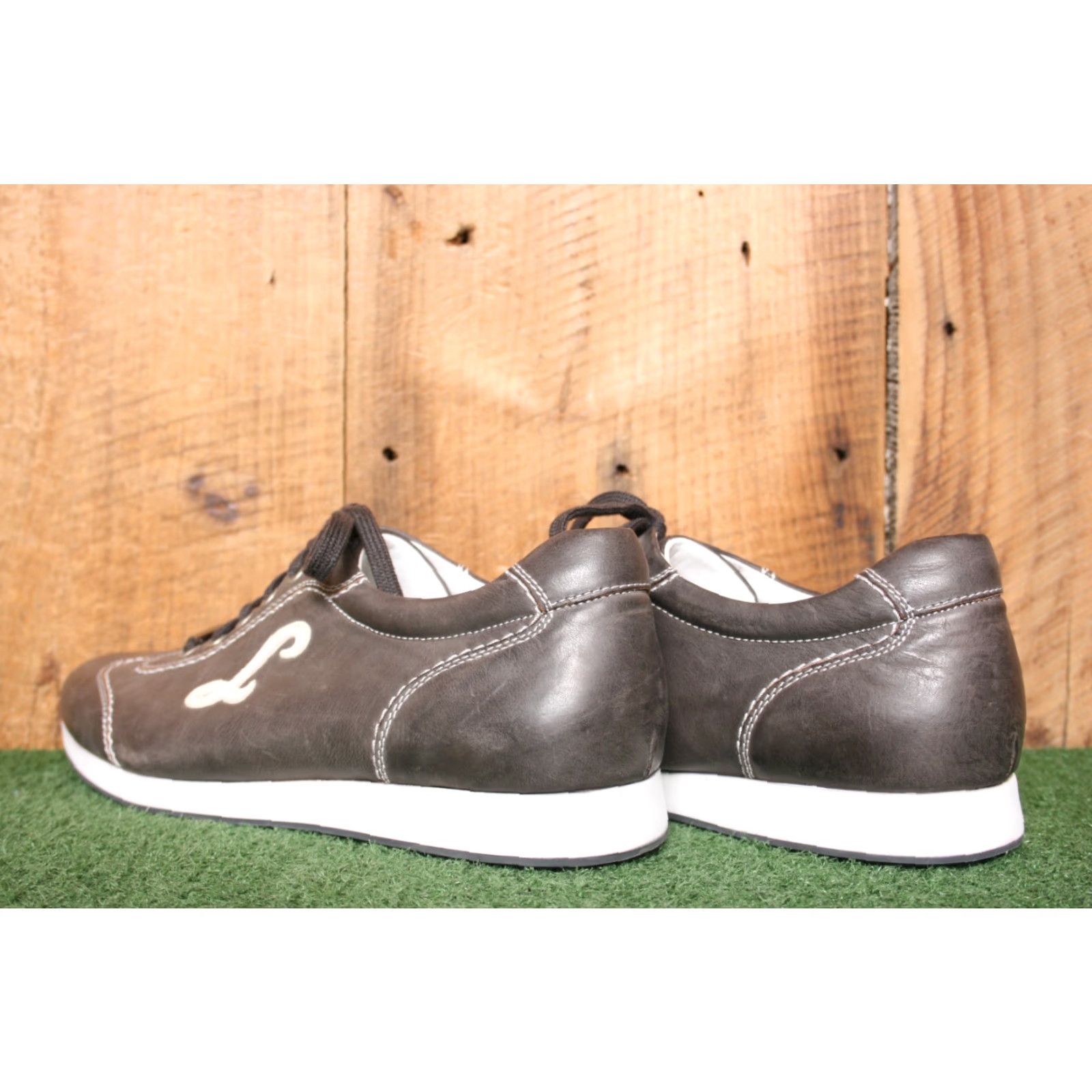 Lamborghini TONINO LAMBORGHINI Smoke Gray Leather Sneakers Men UK 8 US 8.5 Gray Leather Sneaker Size US 8 / EU 41 - 3 Thumbnail