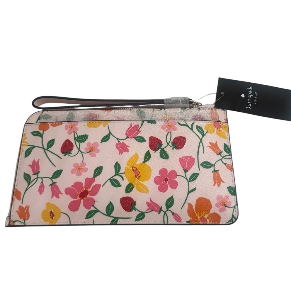 Kate Spade Kate Spade Lucy Garden Medium L-zip Wristlet Size ONE SIZE - 4 Thumbnail