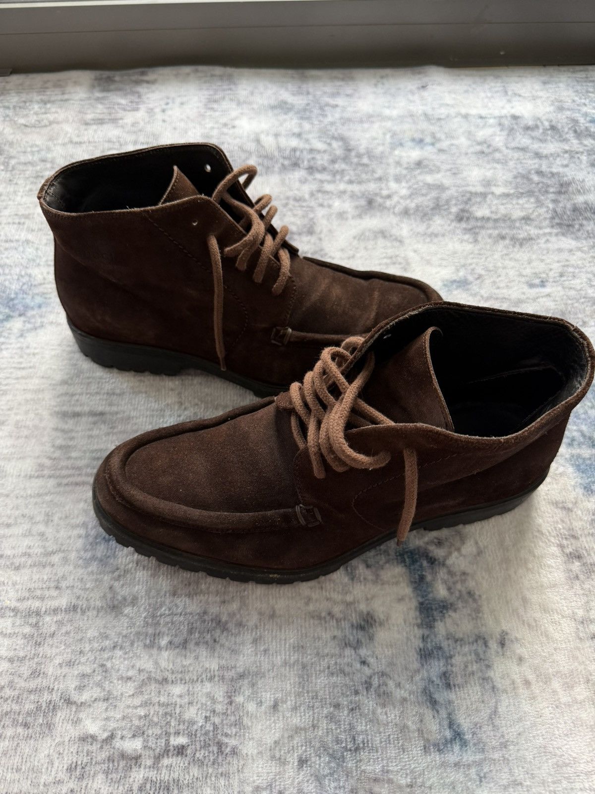 Gucci Gucci Suede Ankle Boot Chukka Dark Brown Size US 8 / EU 41 - 5 Thumbnail