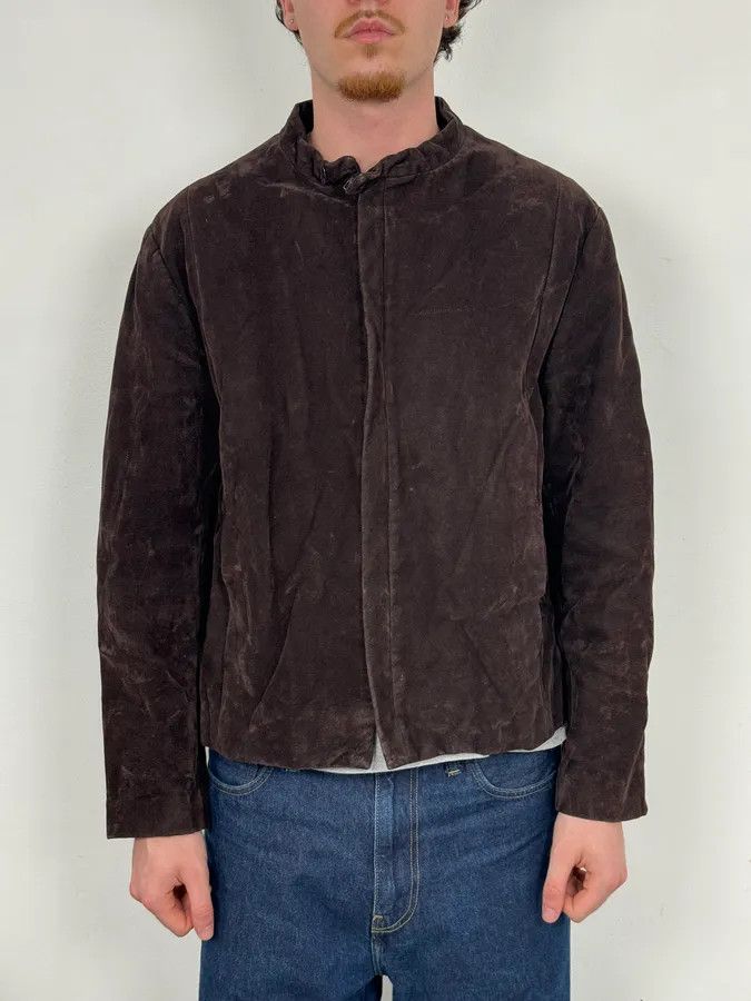 Vintage Massimo Rebecchi Dark Brown Italian Polar Jacket Size US M / EU 48-50 / 2 - 2 Thumbnail