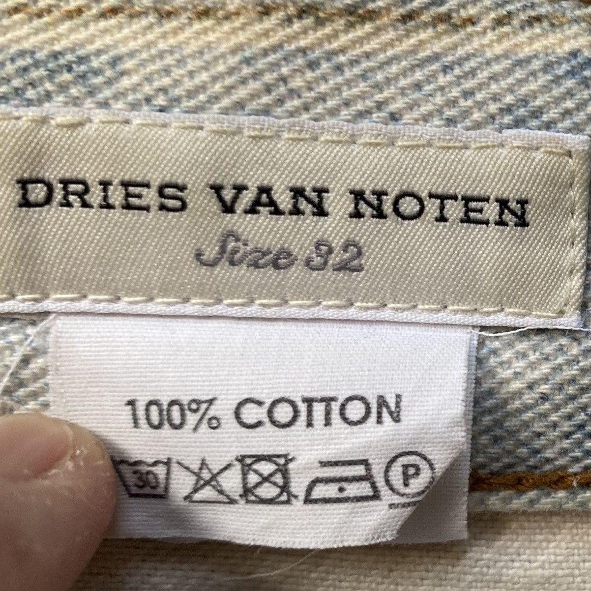 Dries Van Noten SS17 trompe l'oeil Patchwork Jeans Size US 32 / EU 48 - 9 Thumbnail