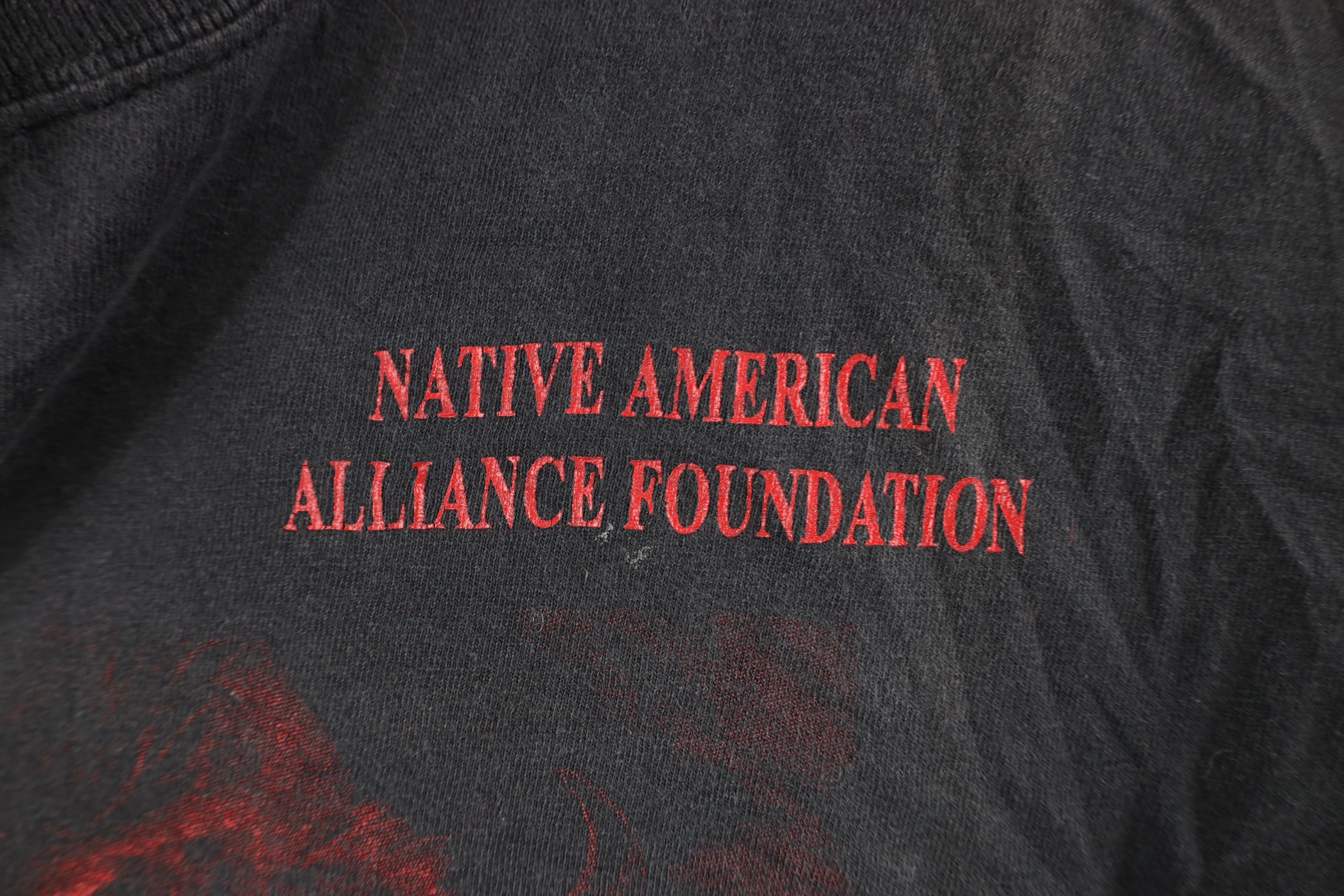 Vintage Vintage 90s Print Native American Alliance Buffalo T-Shirt Size US XXL / EU 58 / 5 - 4 Thumbnail