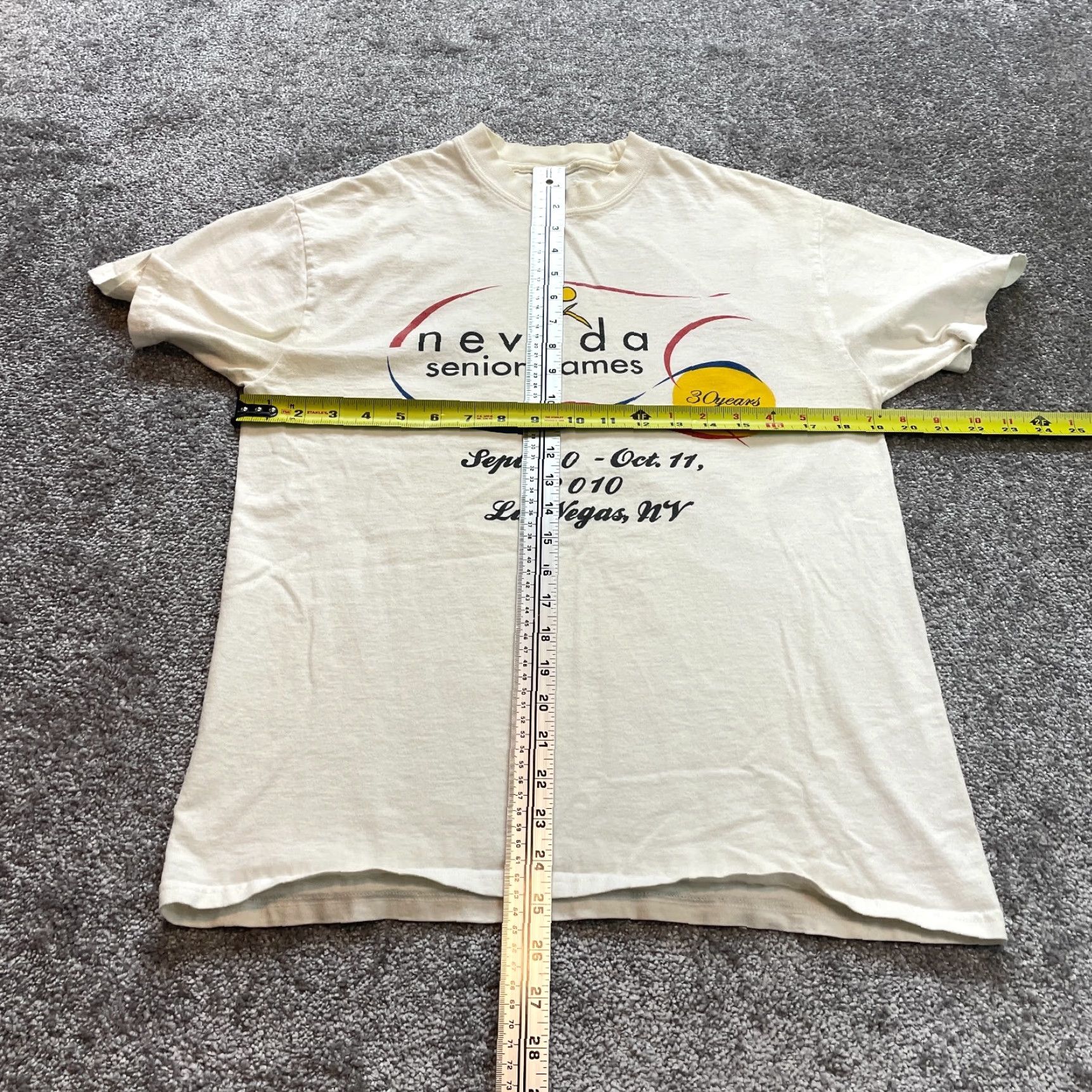 Vintage Unbranded Shirt Adult Small White Nevada Senior Games Graphic T Short Sleeve Top Size S / US 4 / IT 40 - 6 Thumbnail