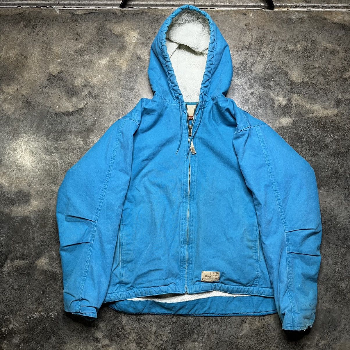 Vintage vintage turquoise carhartt style zip up jacket Size US XL / EU 56 / 4 - 1 Thumbnail