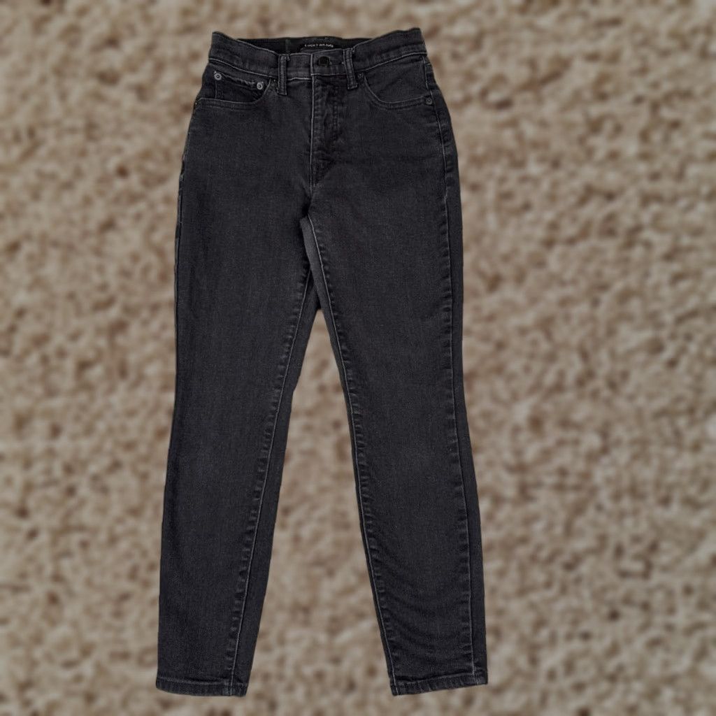 Lucky Brand Lucky Brand Jeans Women 4 Black Denim Bridgette Skinny Cotton Blend High 25x25 Women Size 27" / US 4 / IT 40 - 1 Thumbnail