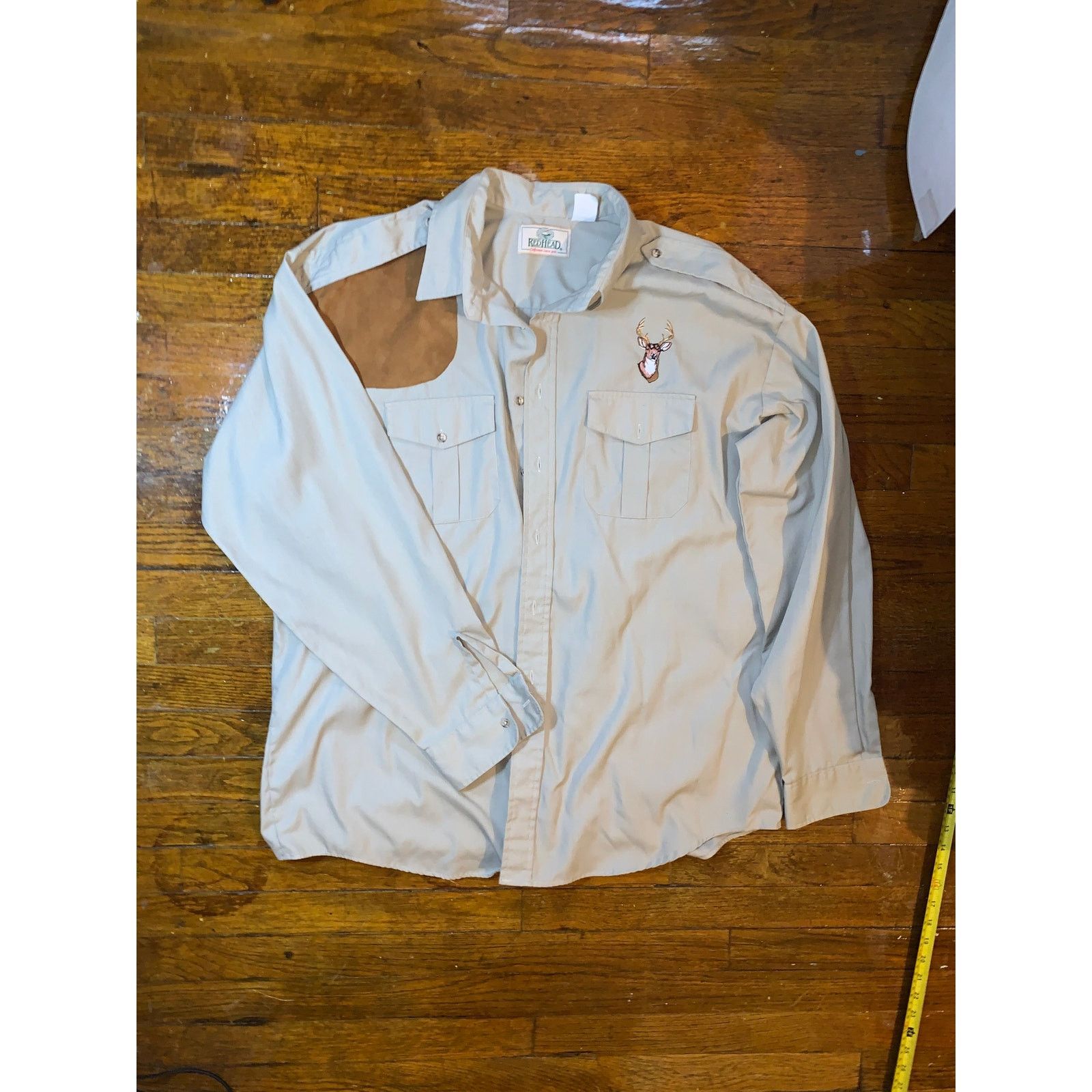 Redhead RedHead Hunting Shirt XXL Khaki Deer Patch Long Sleeve Size US XXL / EU 58 / 5 - 1 Thumbnail