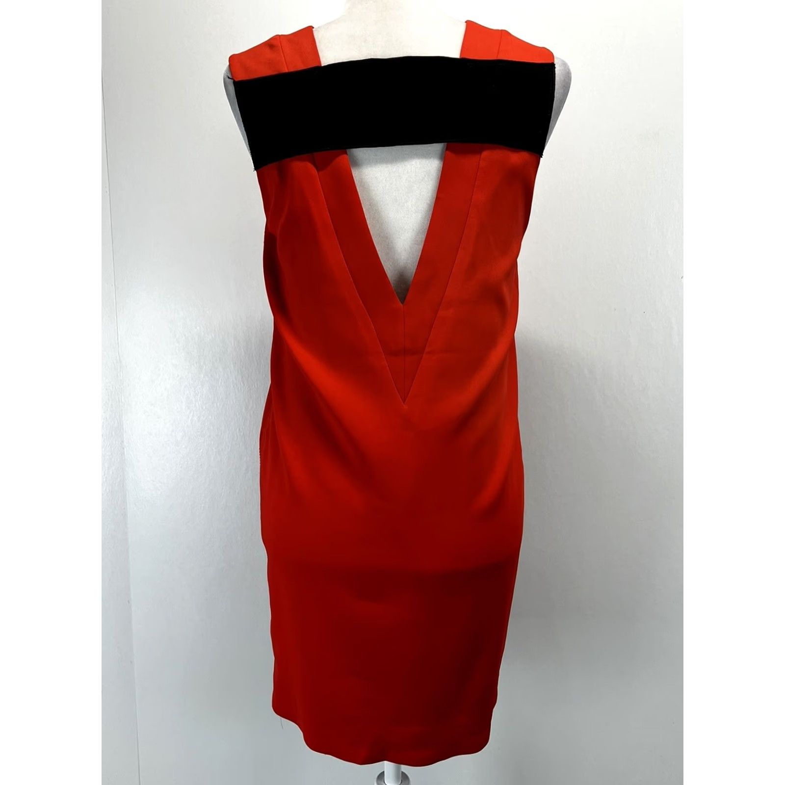 Rag & Bone Rag & Bone Mini Dress Womens 4 Orange Sleeveless Pockets Shift V-Neck Party/Cocktail Size S / US 4 / IT 40 - 3 Thumbnail