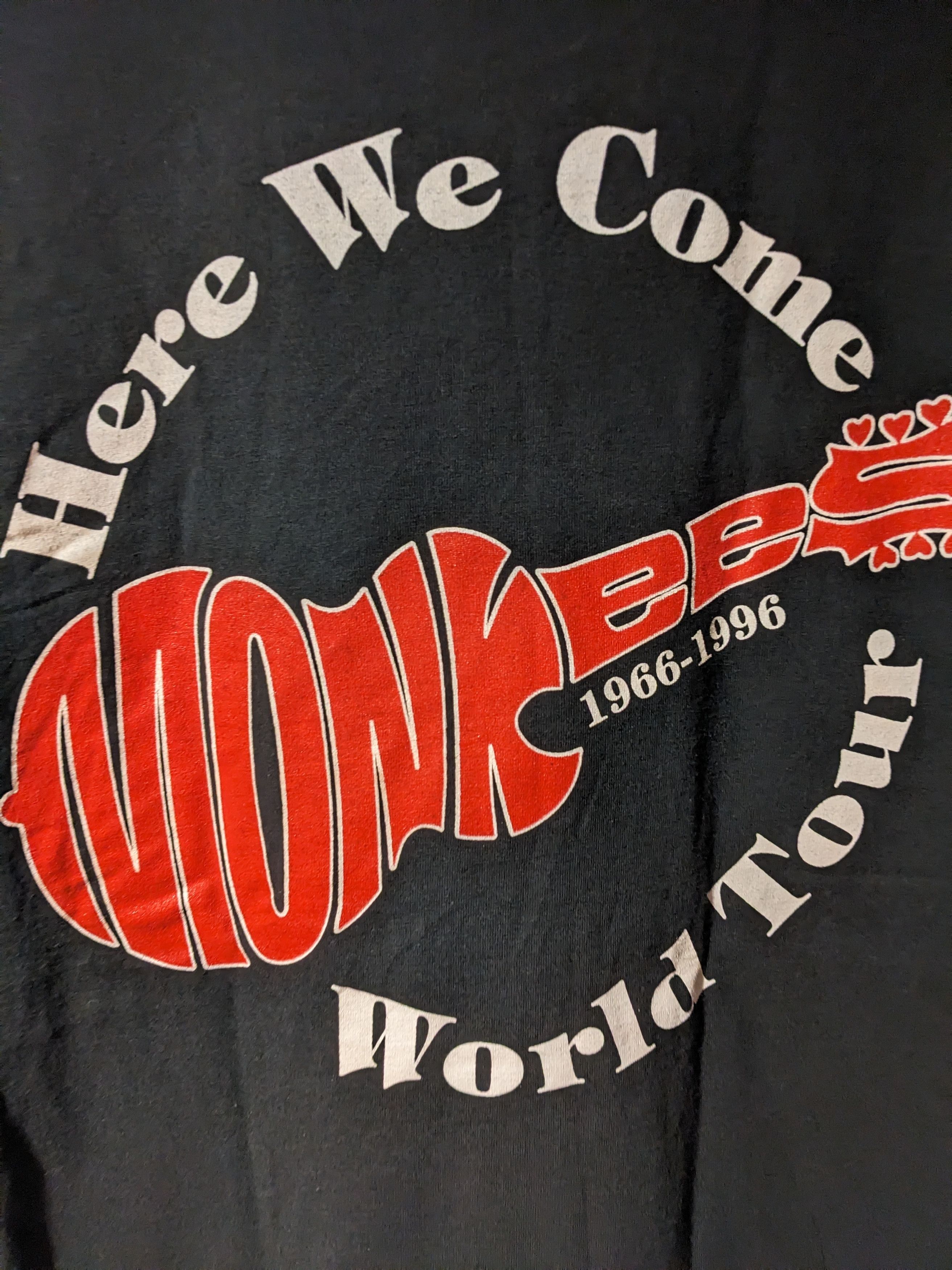 Band Tees × Vintage Vintage 1996 Monkees World Tour Here we Come Large T-Shirt Size US L / EU 52-54 / 3 - 6 Thumbnail