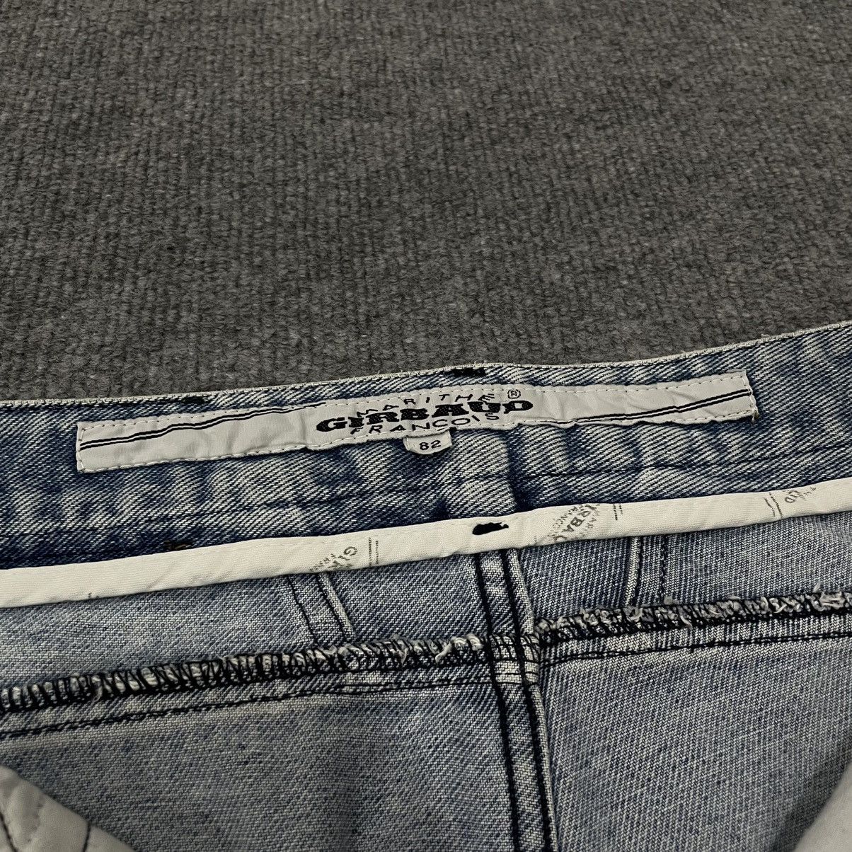 Marithe + Francois Girbaud Vintage MFG Double Zip Front Detail Light Wash Denim Size US 30 / EU 46 - 6 Thumbnail