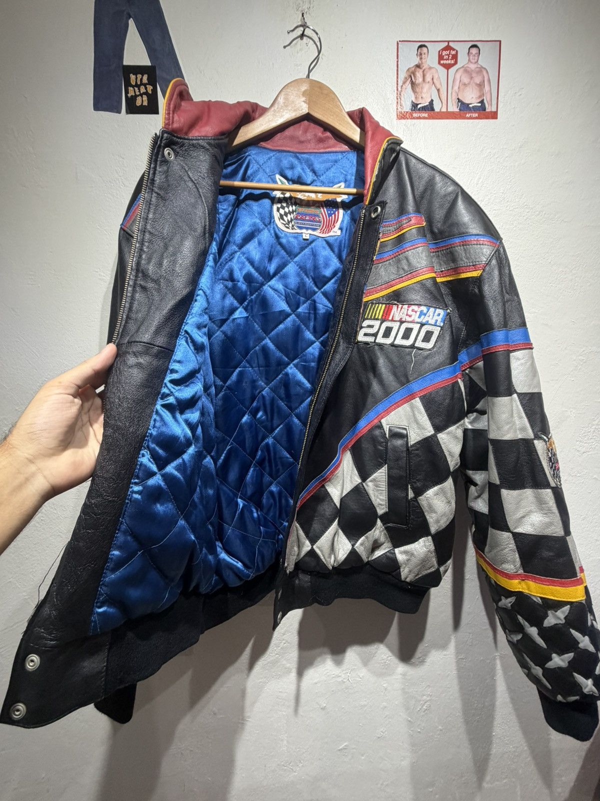 Jeff Hamilton Vintage Jeff Hamilton Nascar Leather jacket Size US L / EU 52-54 / 3 - 24 Thumbnail