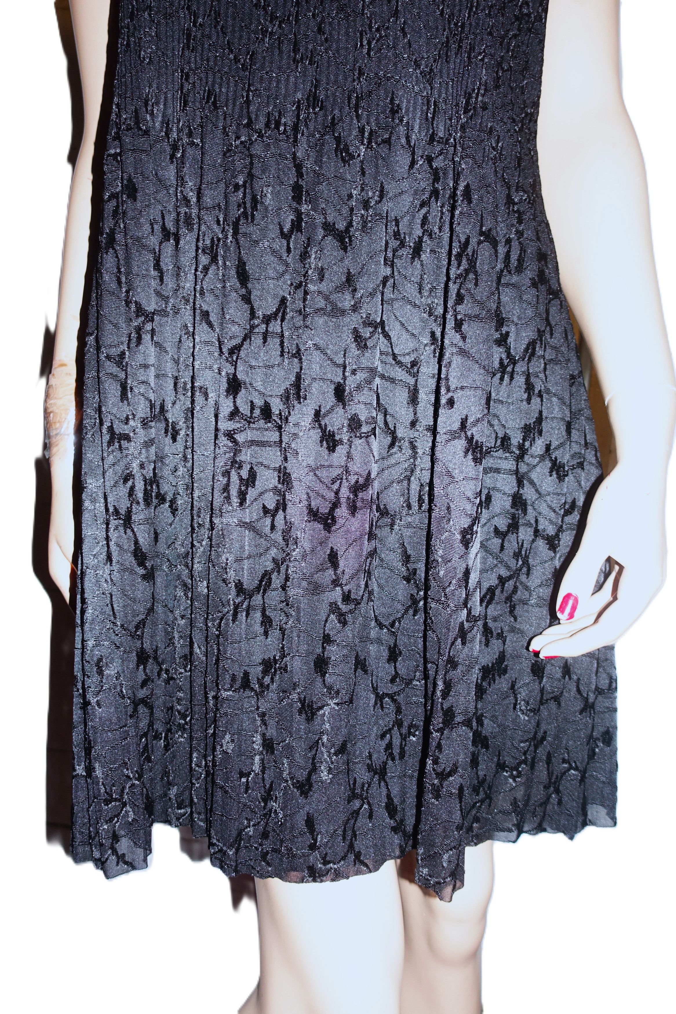Zara Zara Black Velvet Trapeze Bow Tie Neck Dress L NWT Size L / US 10 / IT 46 - 5 Thumbnail