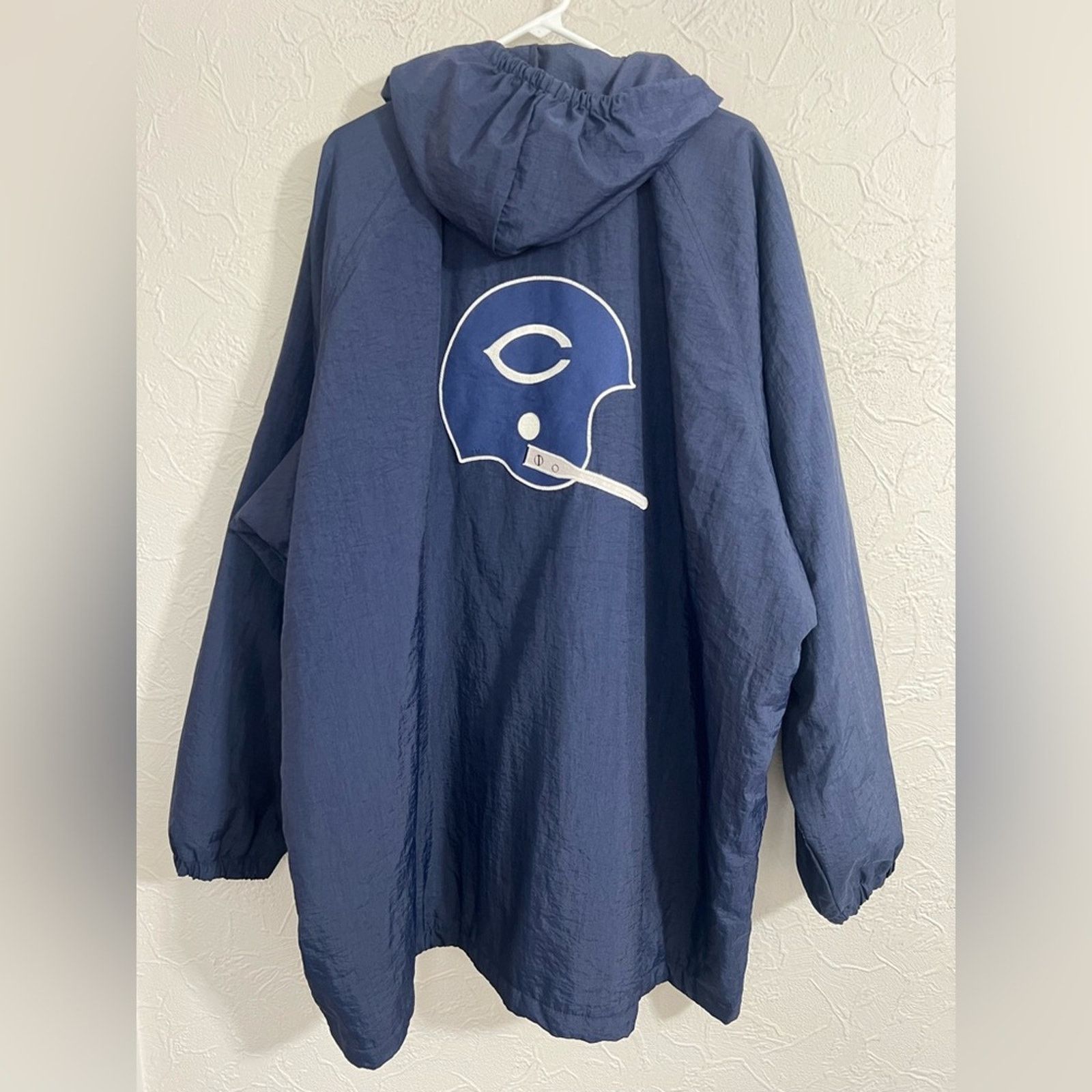 Champion VINTAGE Champion Chicago Bears Long Lined Jacket Mens RARE Size US XXL / EU 58 / 5 - 1 Thumbnail